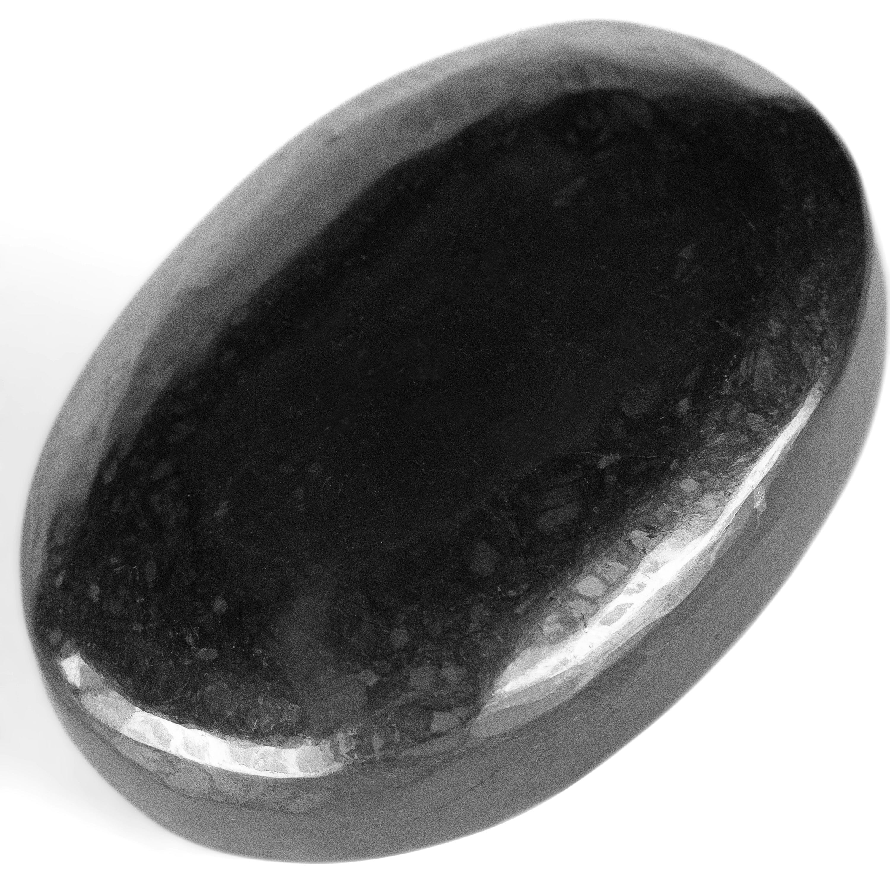 Kalifano Shungite Shungite Palm Stone PS60-SH