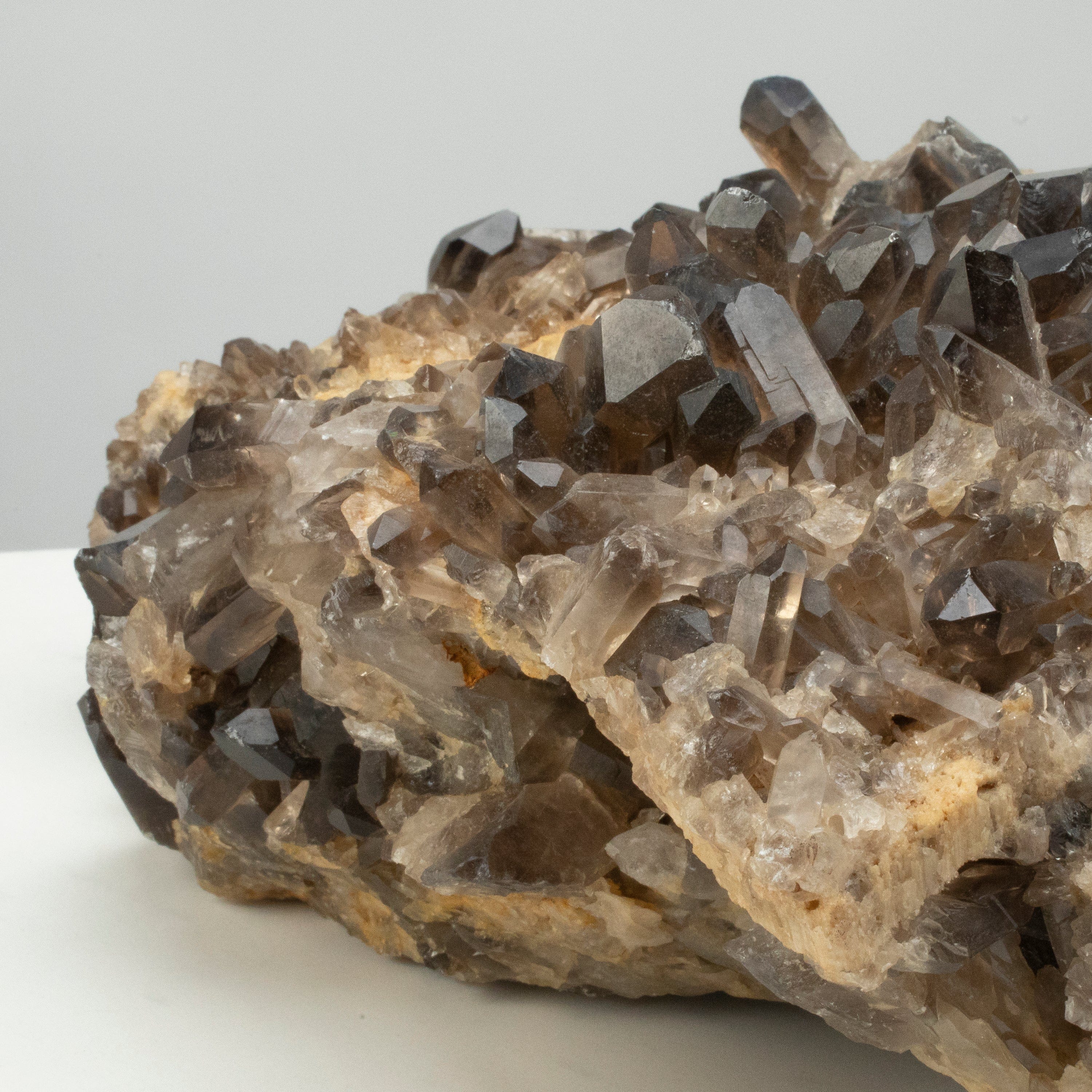 Kalifano Smoky Quartz Smoky Quartz Cluster from Brazil - 14" / 24.3 lbs SQ5000.003