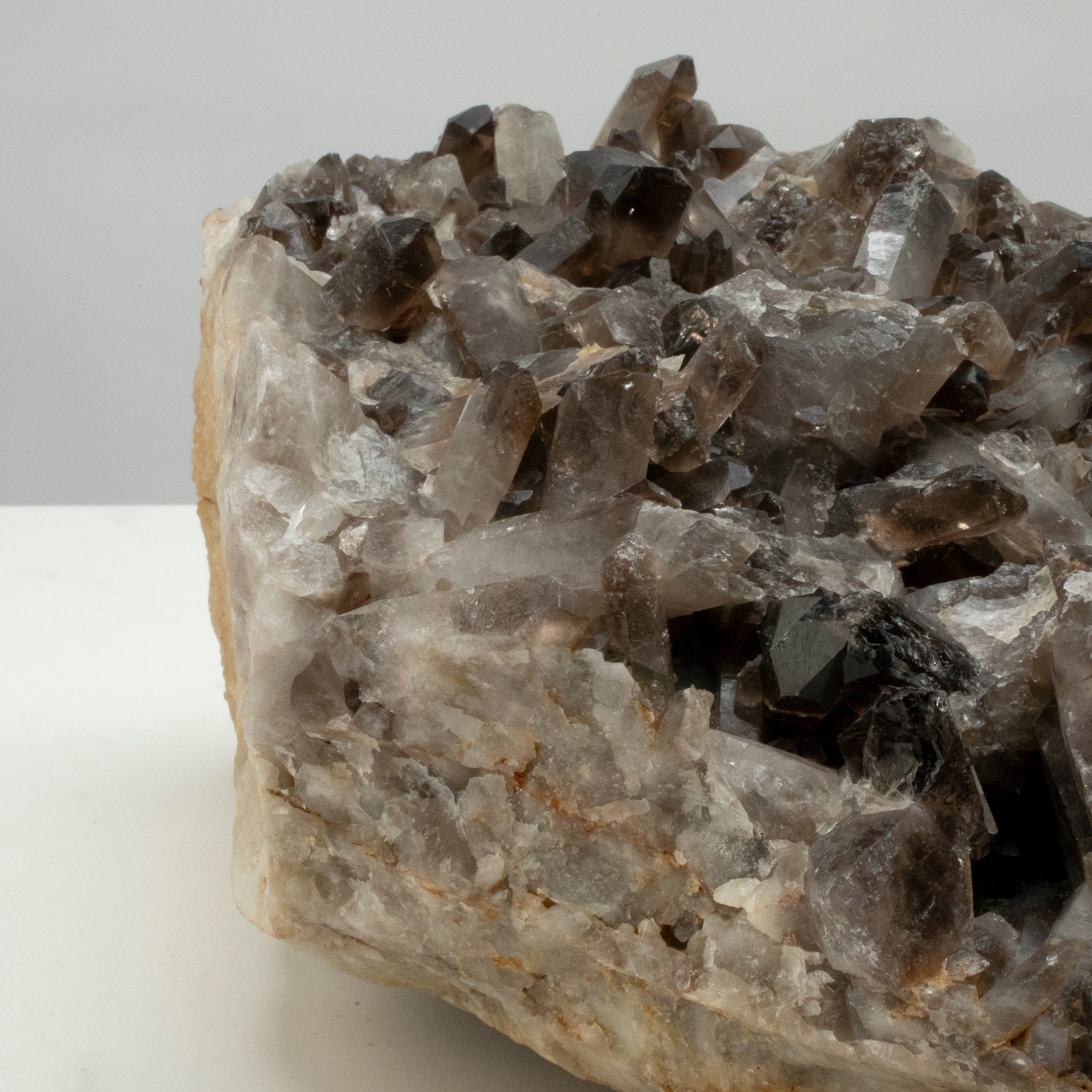 Kalifano Smoky Quartz Smoky Quartz Cluster from Brazil - 15" / 32 lbs SQ6000.002