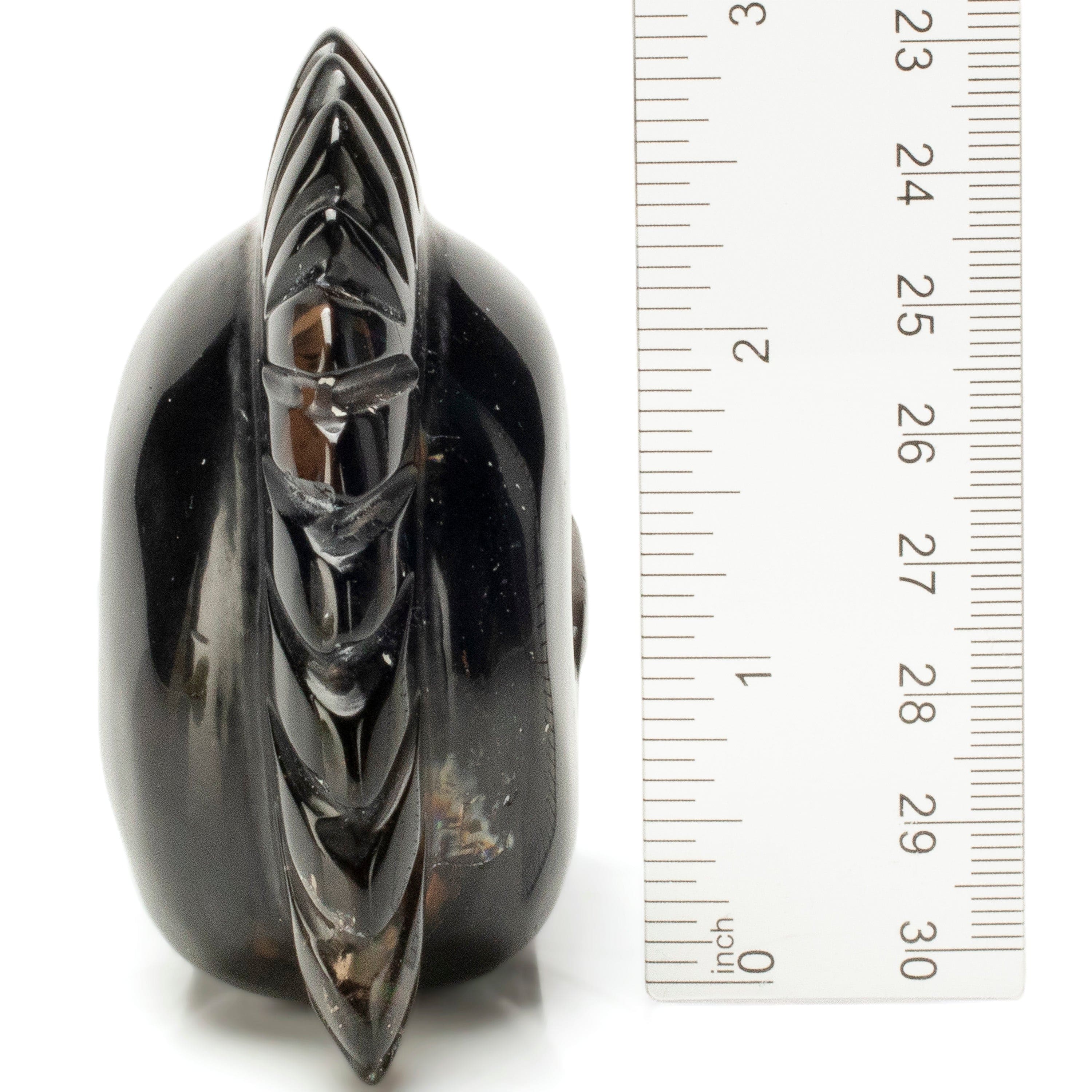 KALIFANO Smoky Quartz Smoky Quartz Skull Carving from Brazil - 3" / 300 grams SK1440.002