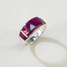 Sugilite 925 Sterling Silver Ring USA Handmade with Opal Accent