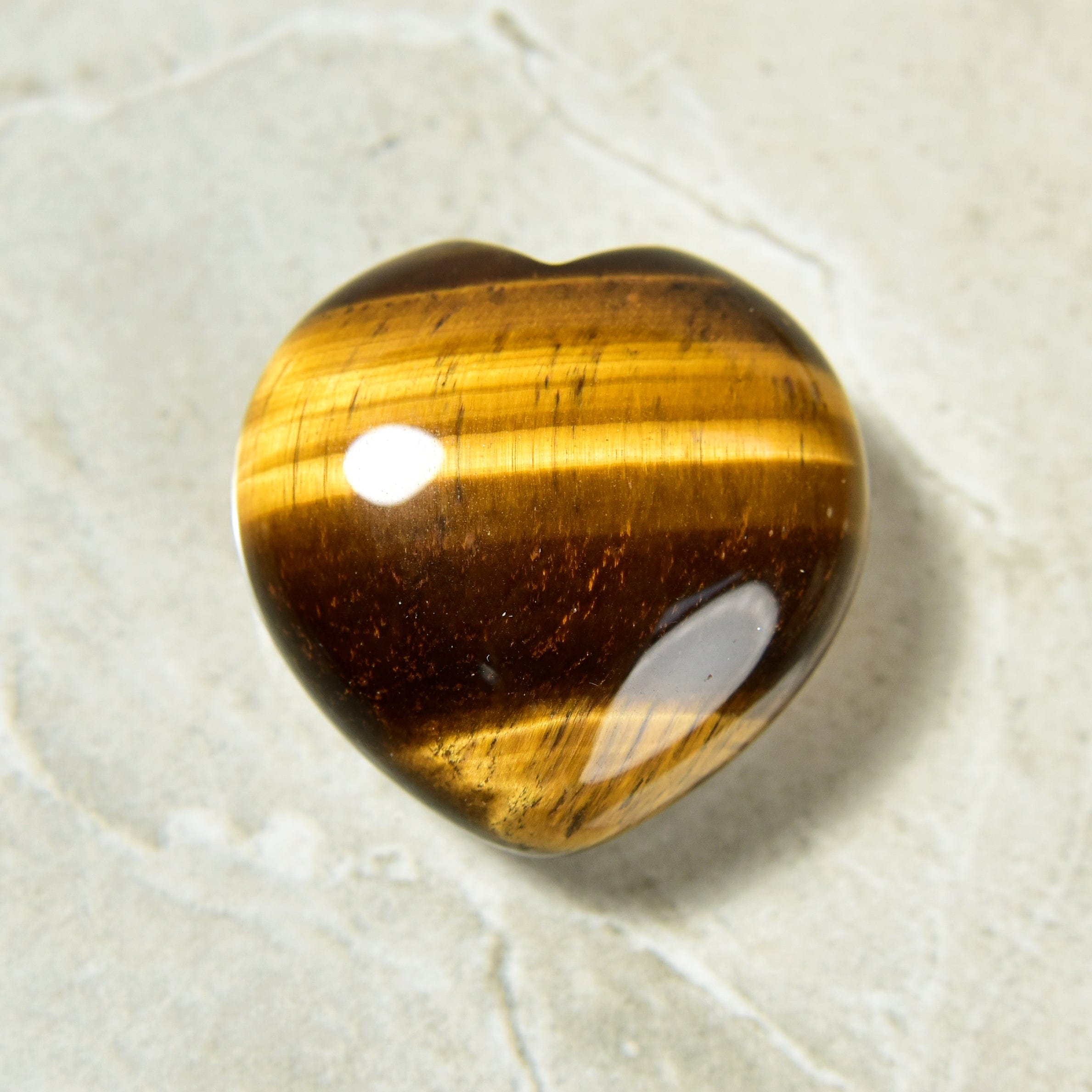 KALIFANO tiger eye Tiger Eye Heart Carving GH40-TE