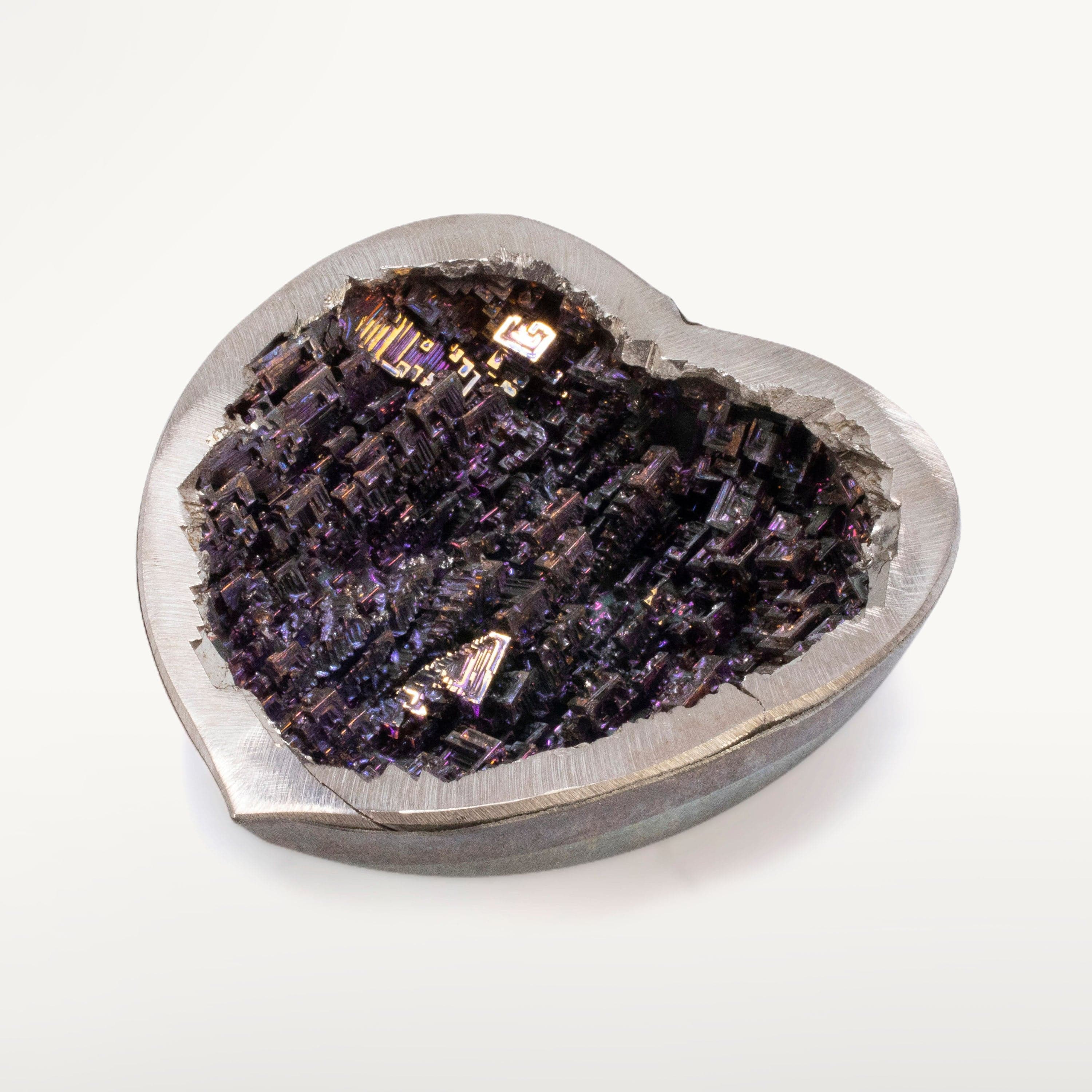 KALIFANO TUMBLED STONES Purple Bismuth Heart - 4" BISMUTH-H-PP