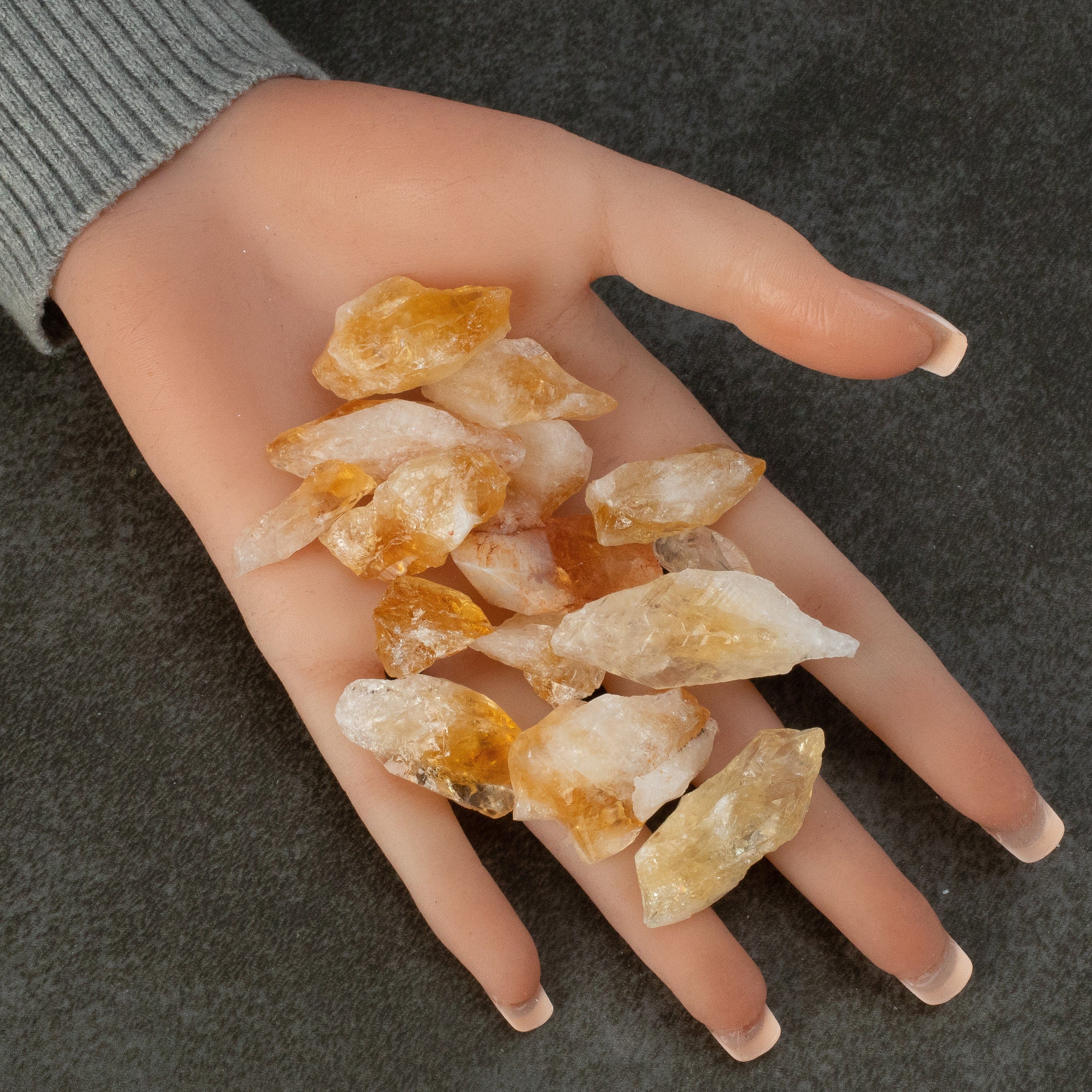 KALIFANO TUMBLED STONES Rough Citrine - 100 grams RG-CT