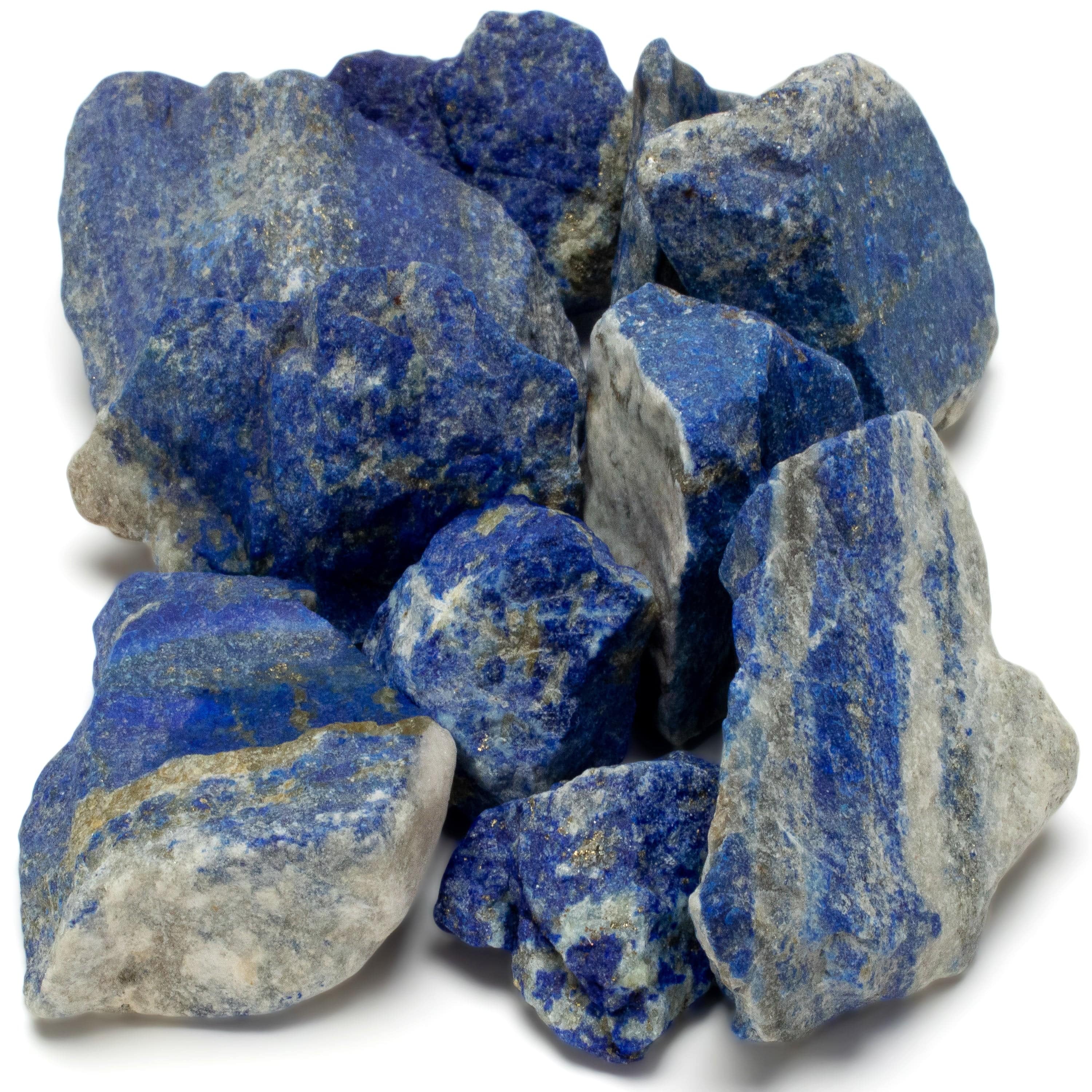 KALIFANO TUMBLED STONES Rough Lapis (10 Stone Bundle) RG-LP