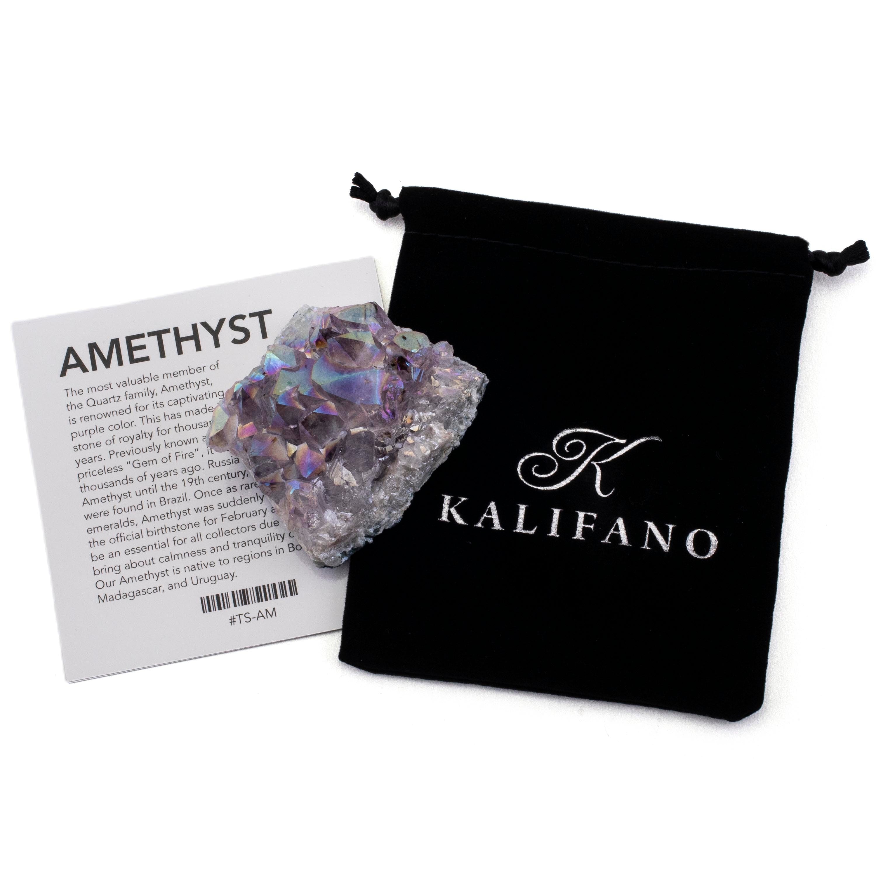 Kalifano Amethyst Aura Borealis Amethyst Geode Cluster BAG60-AB