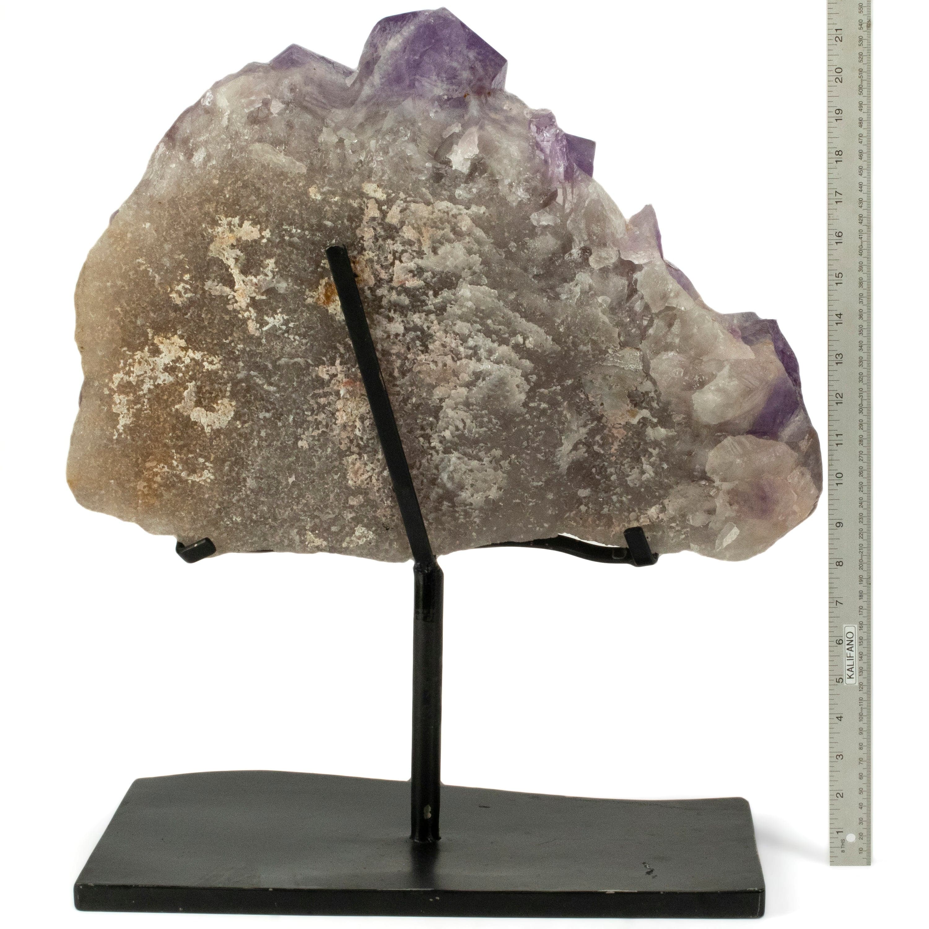 Kalifano Amethyst Bolivian Amethyst Point Cluster on Custom Stand - 23" / 31 kg BA28000.001