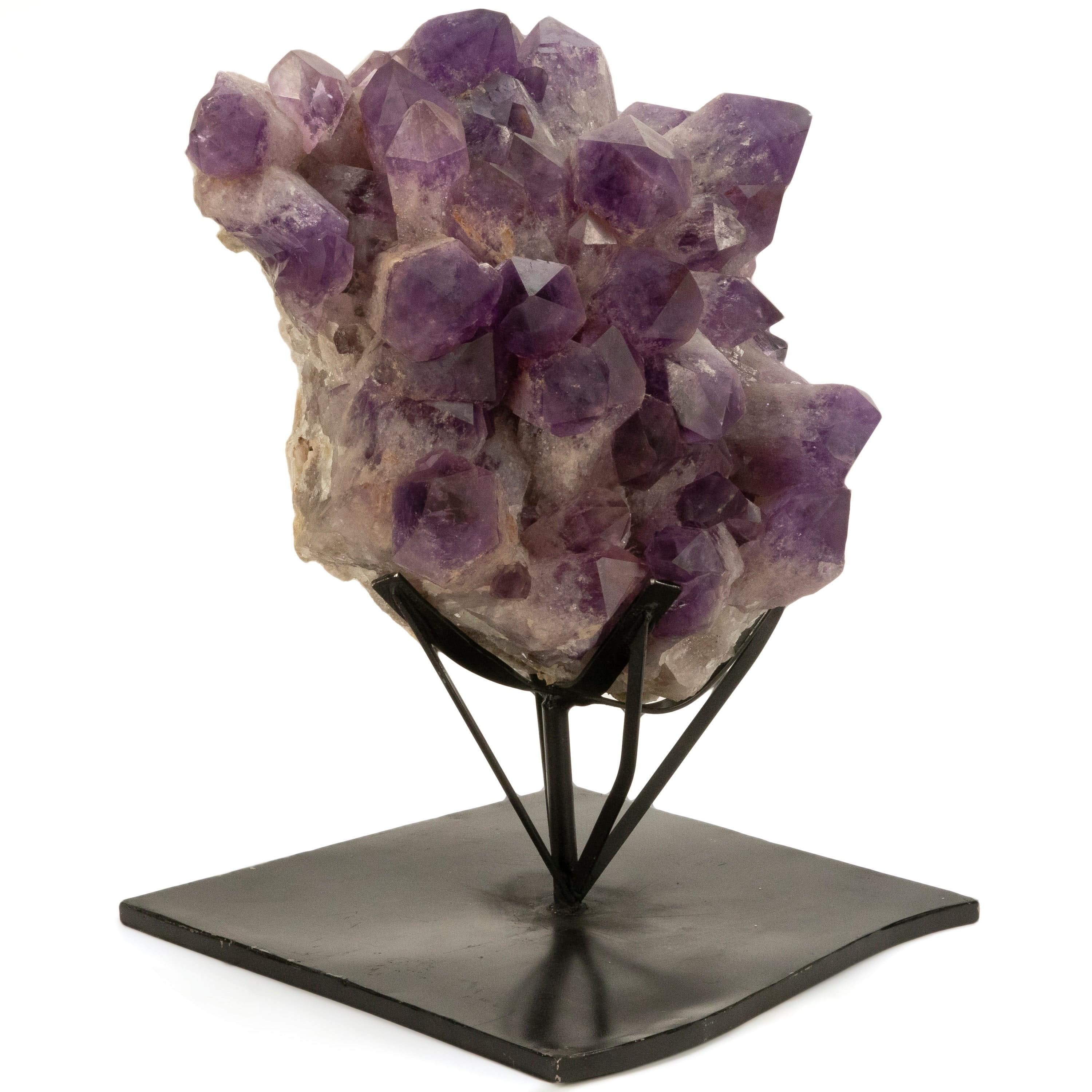 Kalifano Amethyst Bolivian Amethyst Point Cluster on Custom Stand - 28" / 82 kg BA70000.001