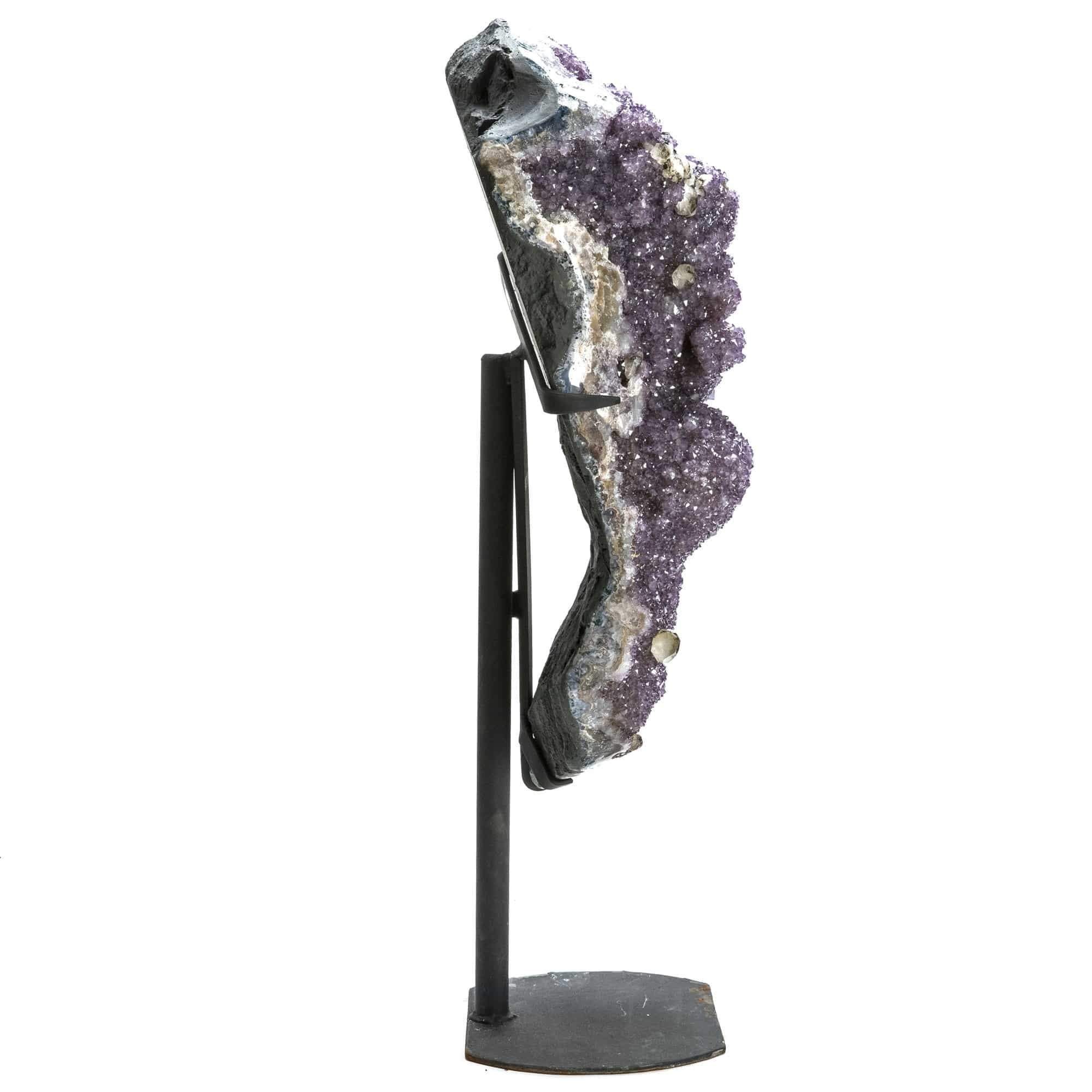 Kalifano Amethyst Natural Brazilian Amethyst Geode on Custom Stand - 37 in / 130 lbs BAG16000.003