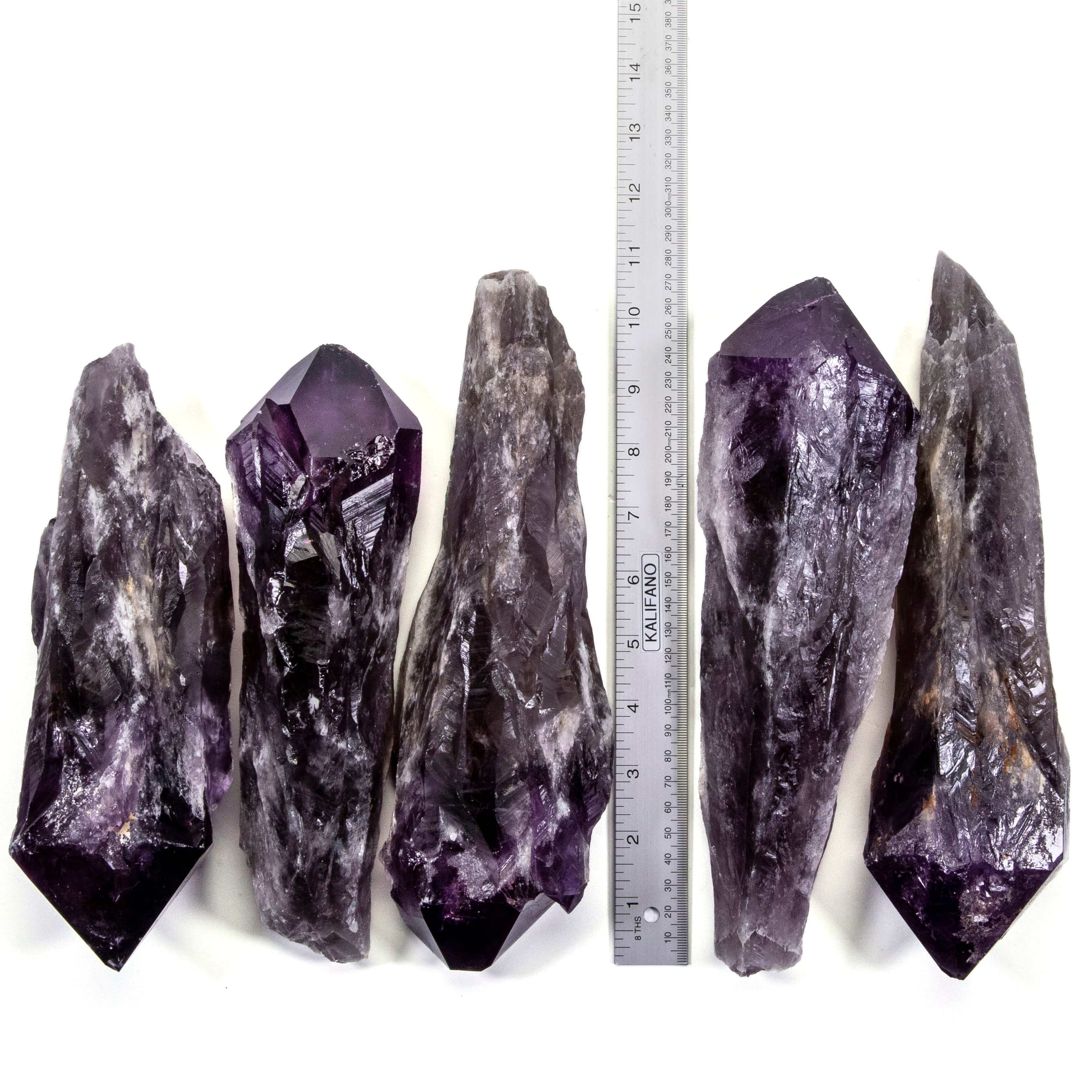 Kalifano Amethyst Natural Elestial Amethyst Point - 10 in. / 2.7 lbs ALW1400