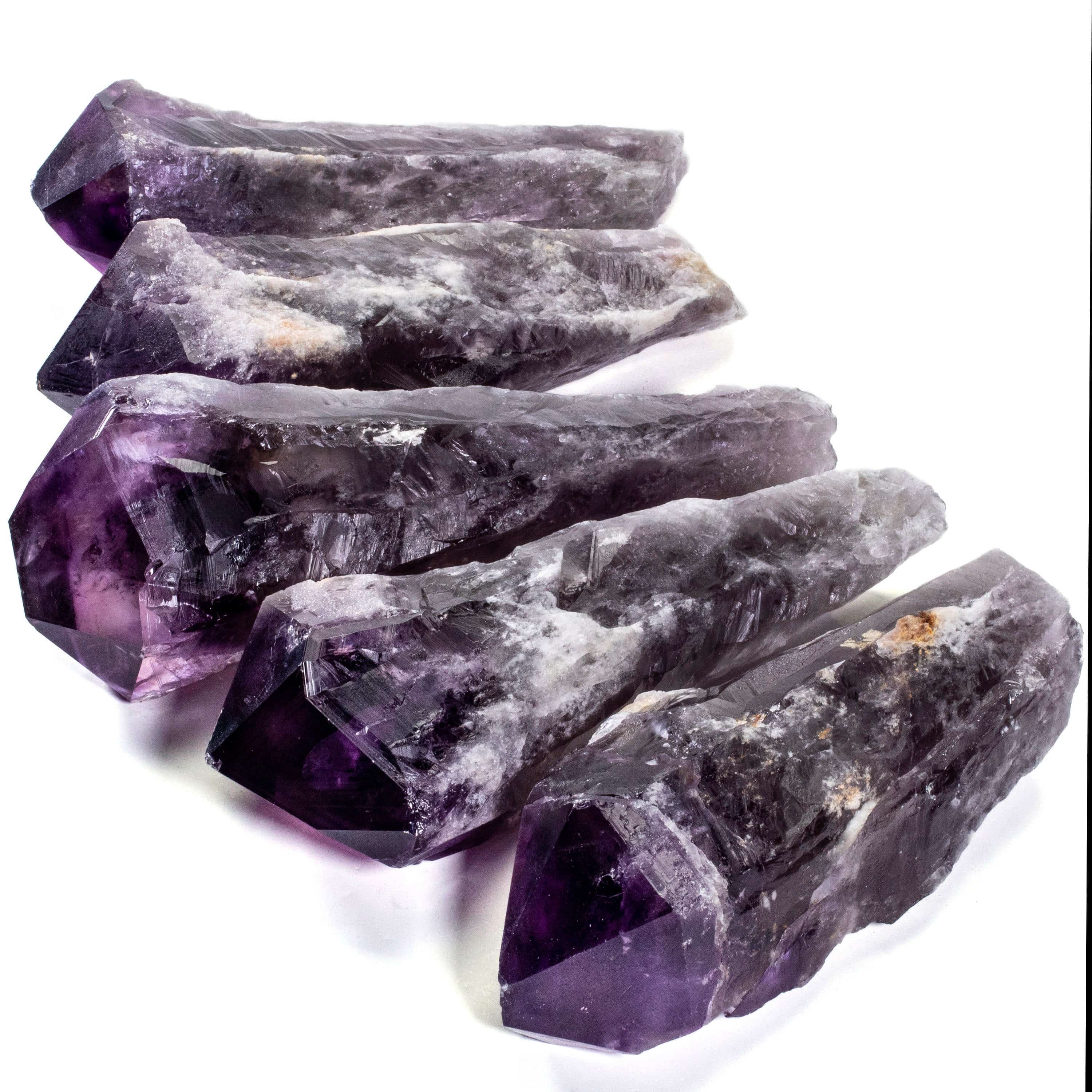 Kalifano Amethyst Natural Elestial Amethyst Point - 10 in. / 2 lbs ALW1000