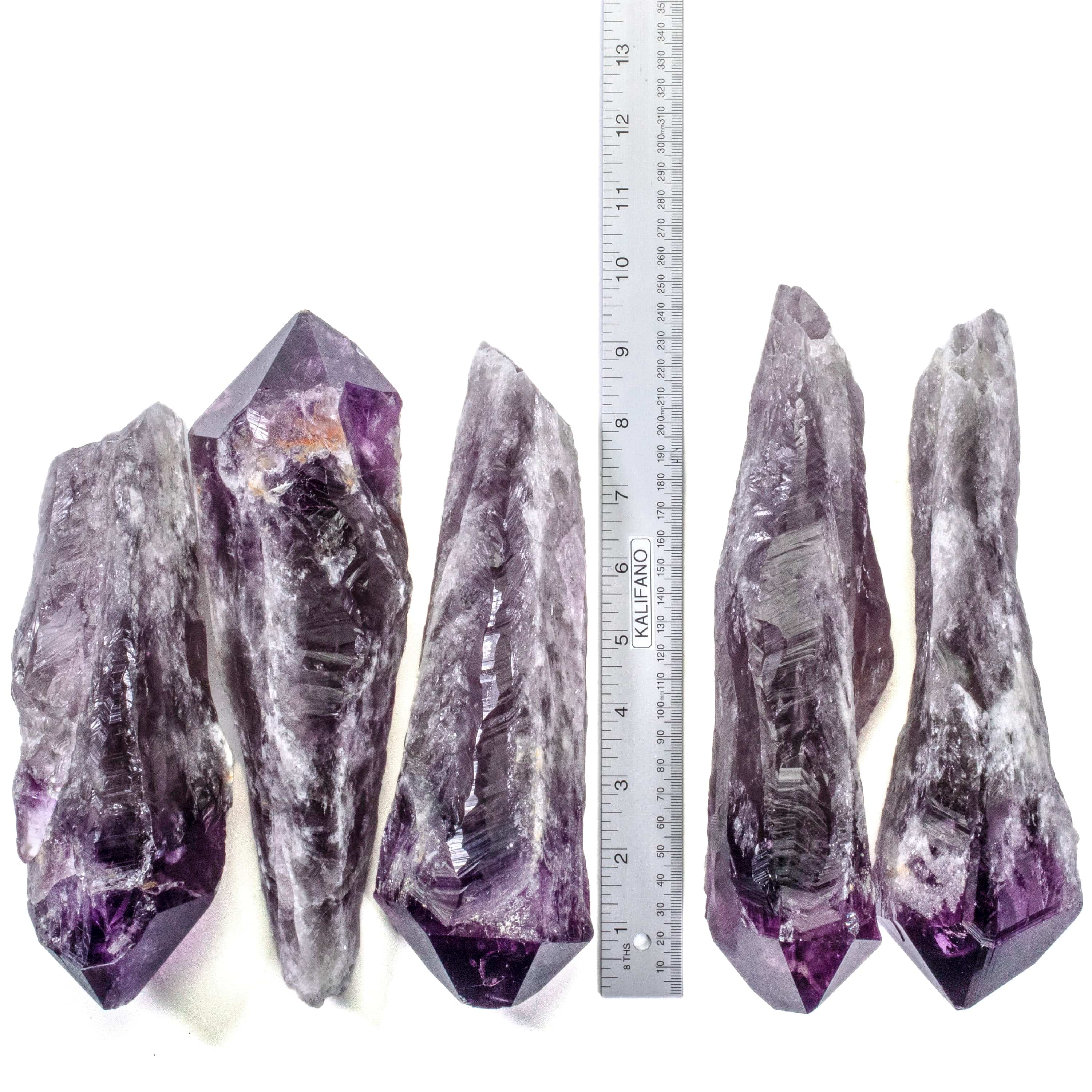 Kalifano Amethyst Natural Elestial Amethyst Point - 10 in. / 2 lbs ALW1000