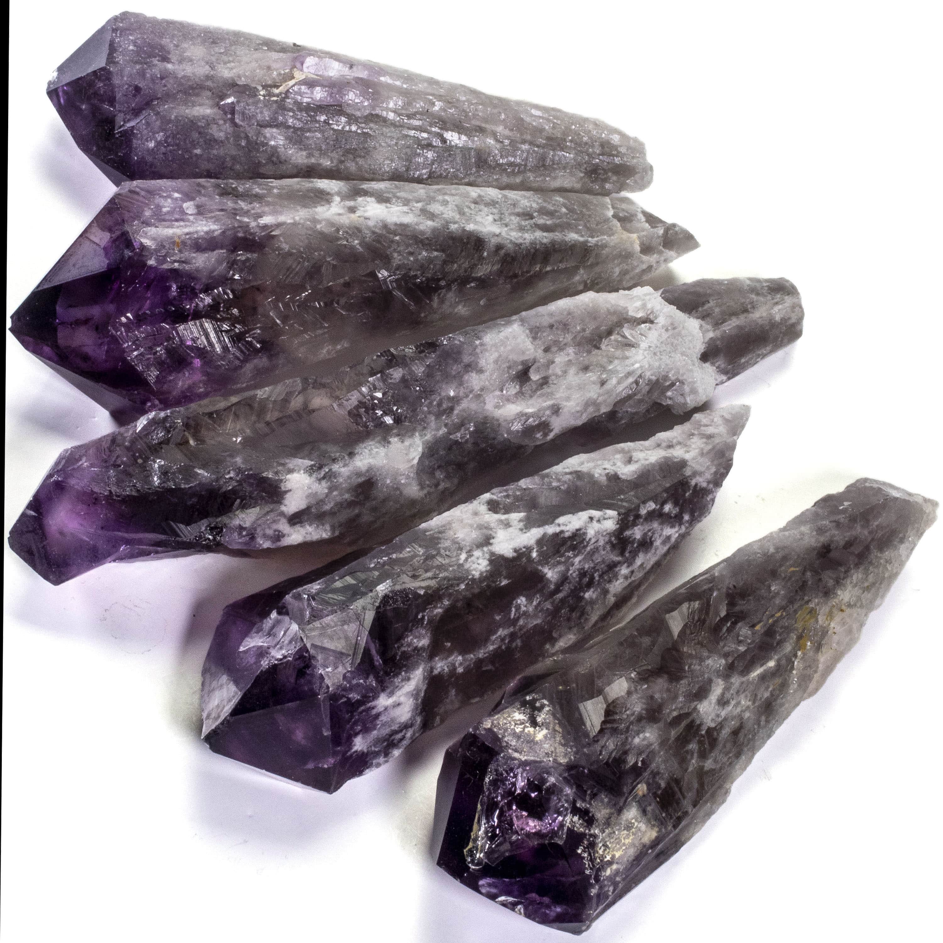 Kalifano Amethyst Natural Elestial Amethyst Point - 8 in. / 1.5 lbs ALW800