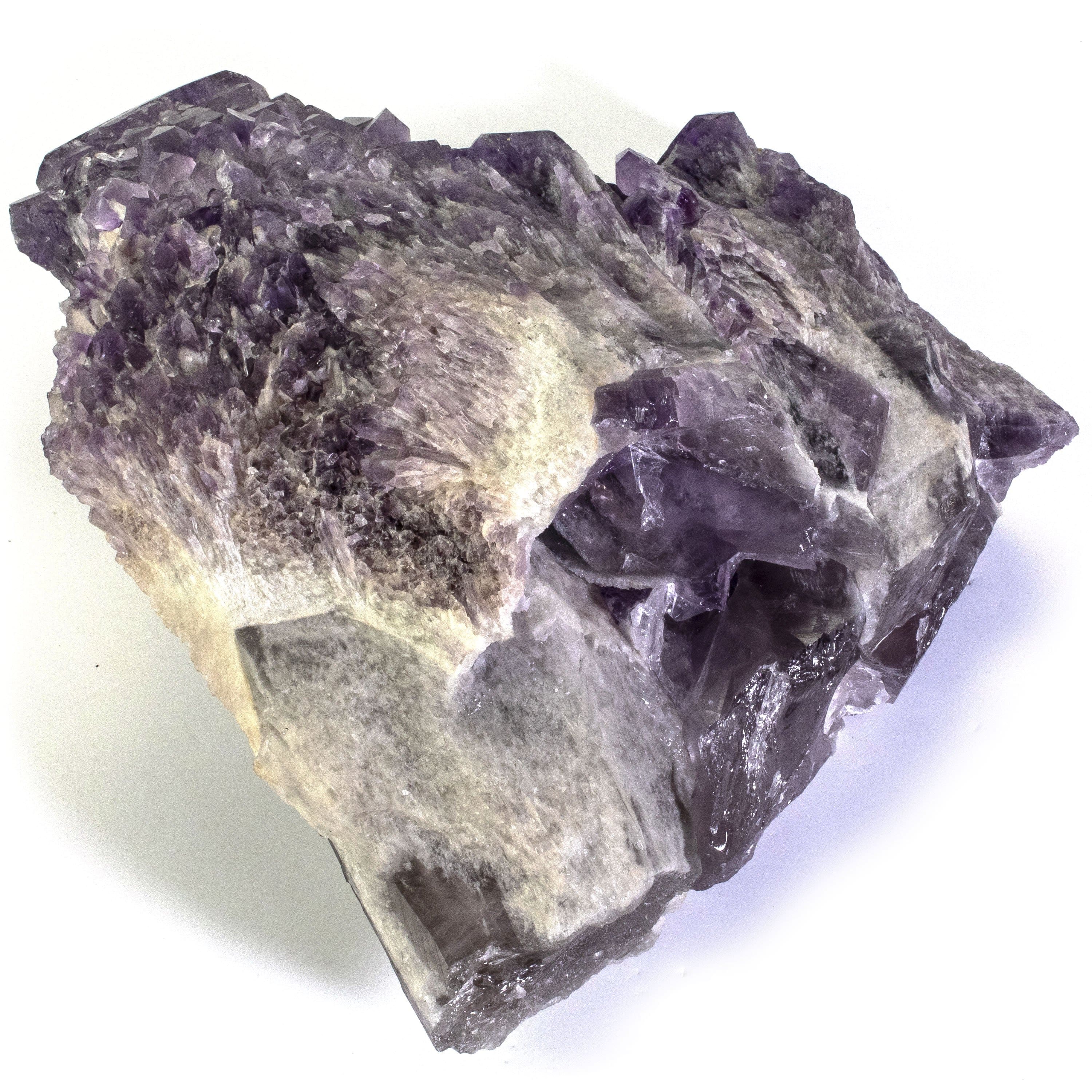 Kalifano Amethyst Rare Natural Elestial Amethyst Cluster Point from Brazil - 14.7 lbs ALW2500.001