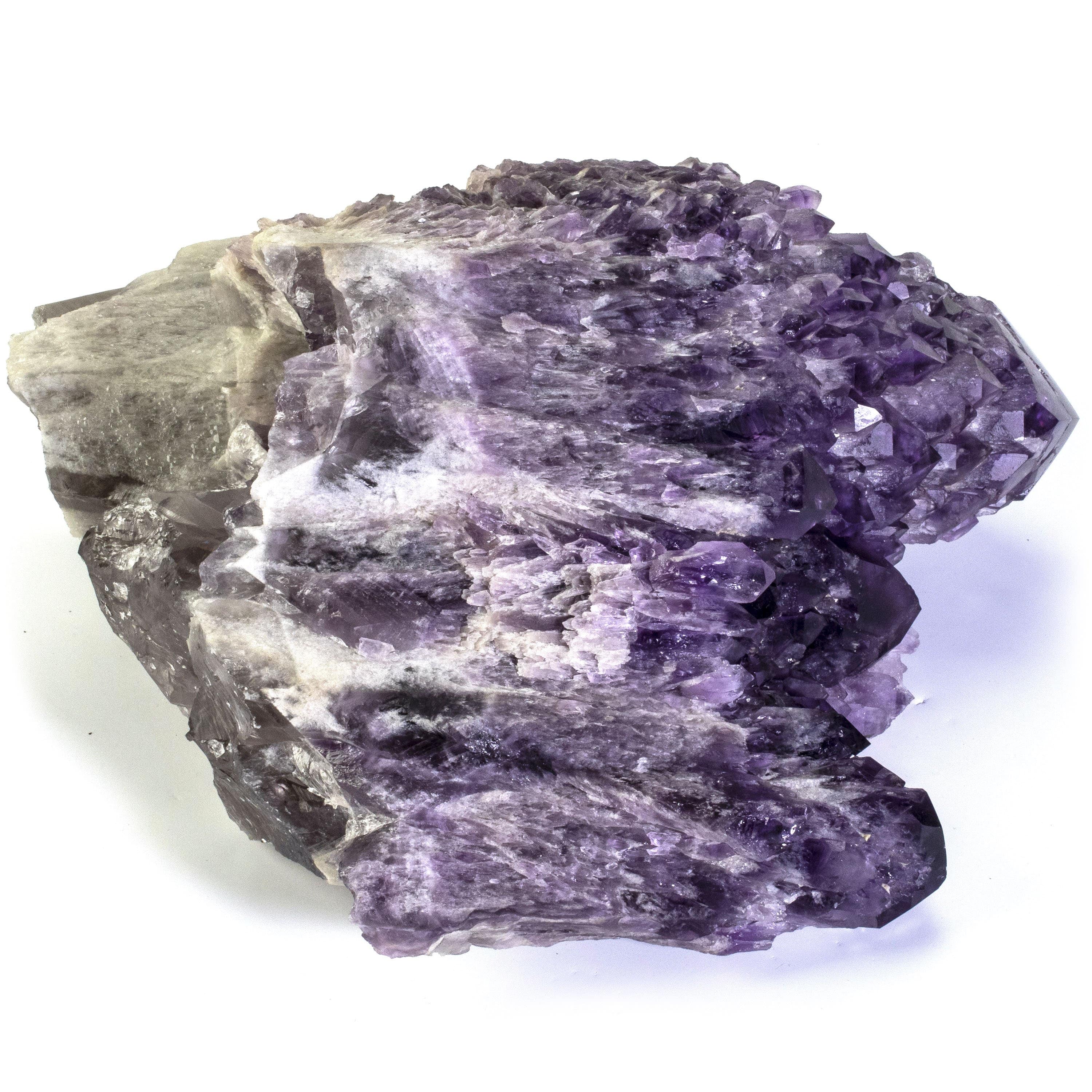 Kalifano Amethyst Rare Natural Elestial Amethyst Cluster Point from Brazil - 14.7 lbs ALW2500.001