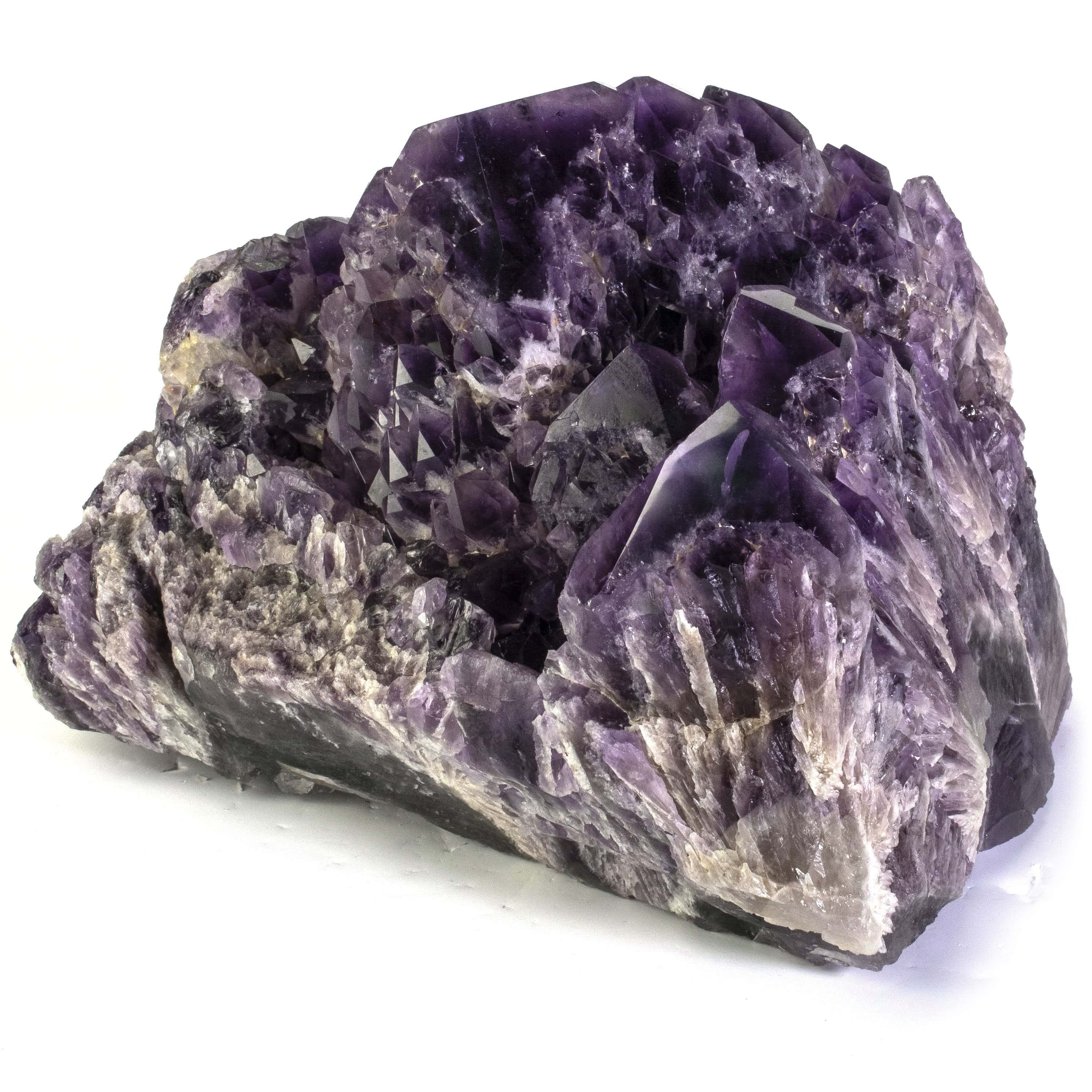 Kalifano Amethyst Rare Natural Elestial Amethyst Cluster Point from Brazil - 20.2 lbs ALW3400.001