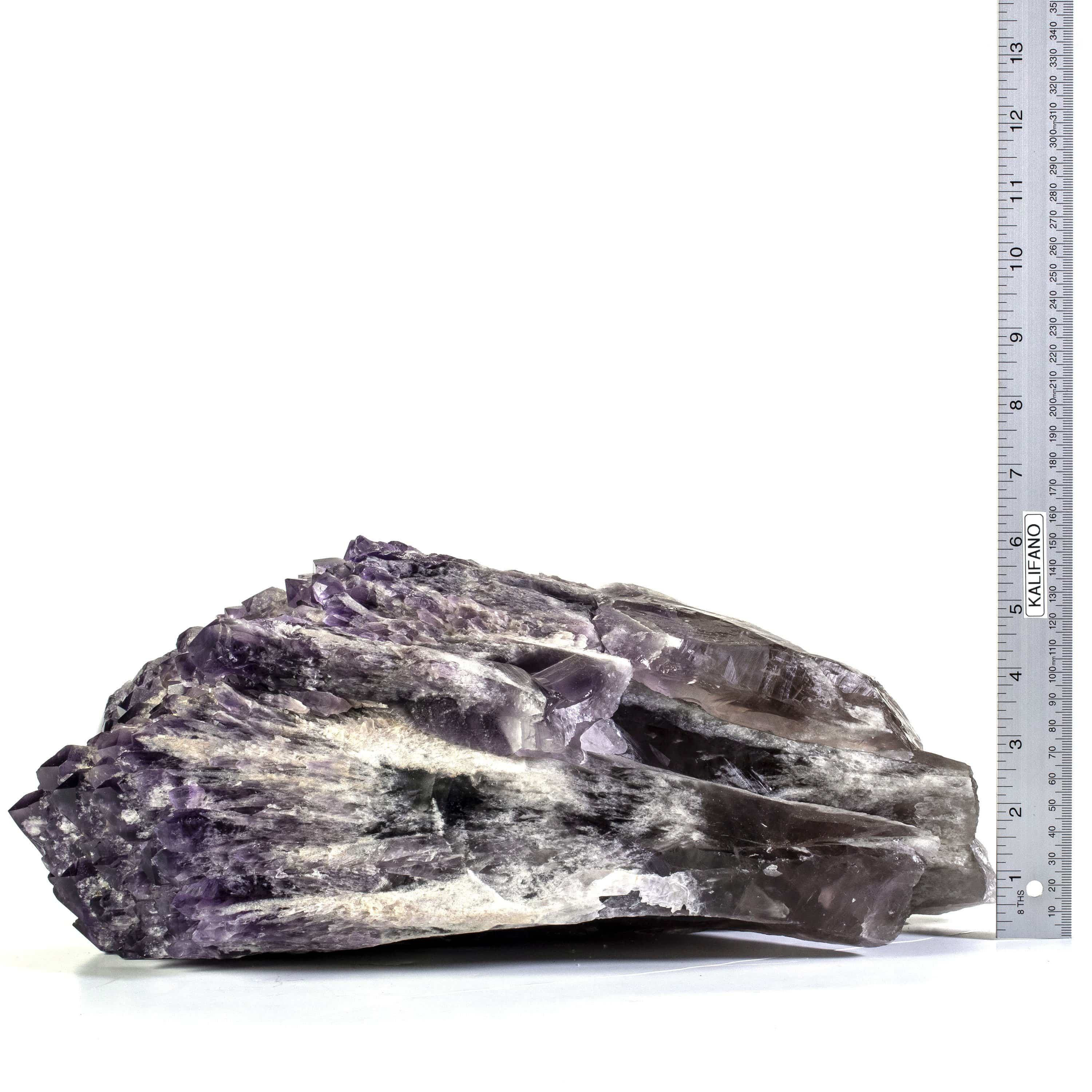 Kalifano Amethyst Rare Natural Elestial Amethyst Cluster Point from Brazil - 33.7 lbs ALW5800.001