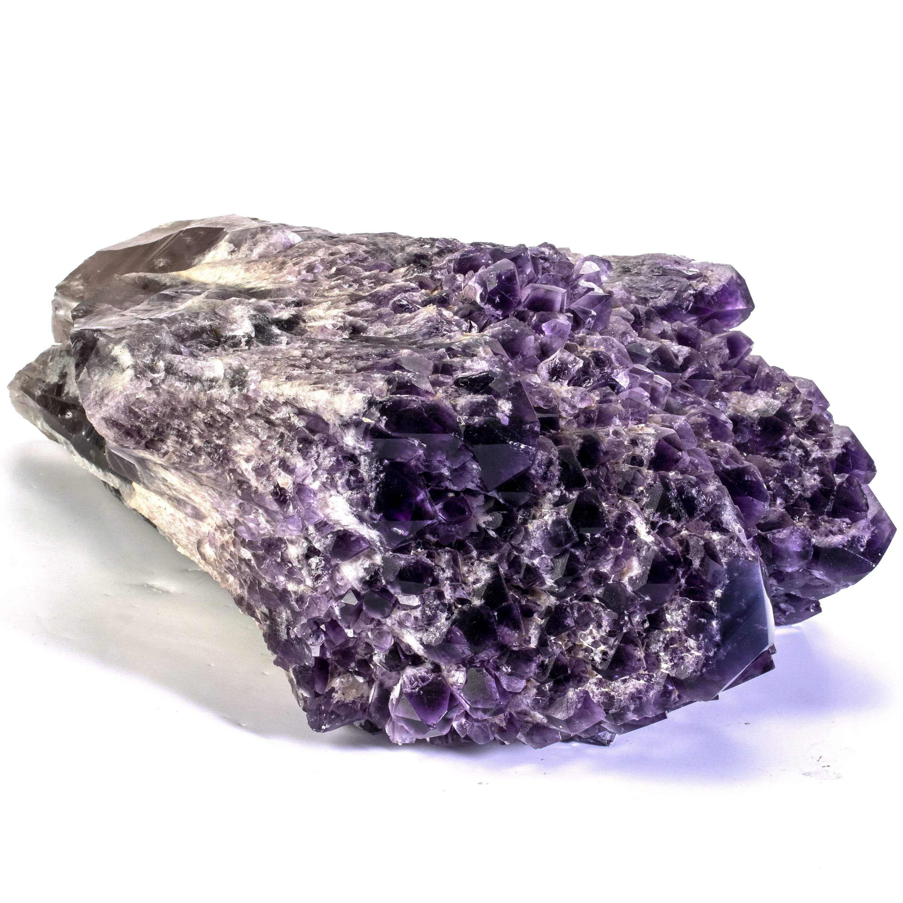 Kalifano Amethyst Rare Natural Elestial Amethyst Cluster Point from Brazil - 33.7 lbs ALW5800.001