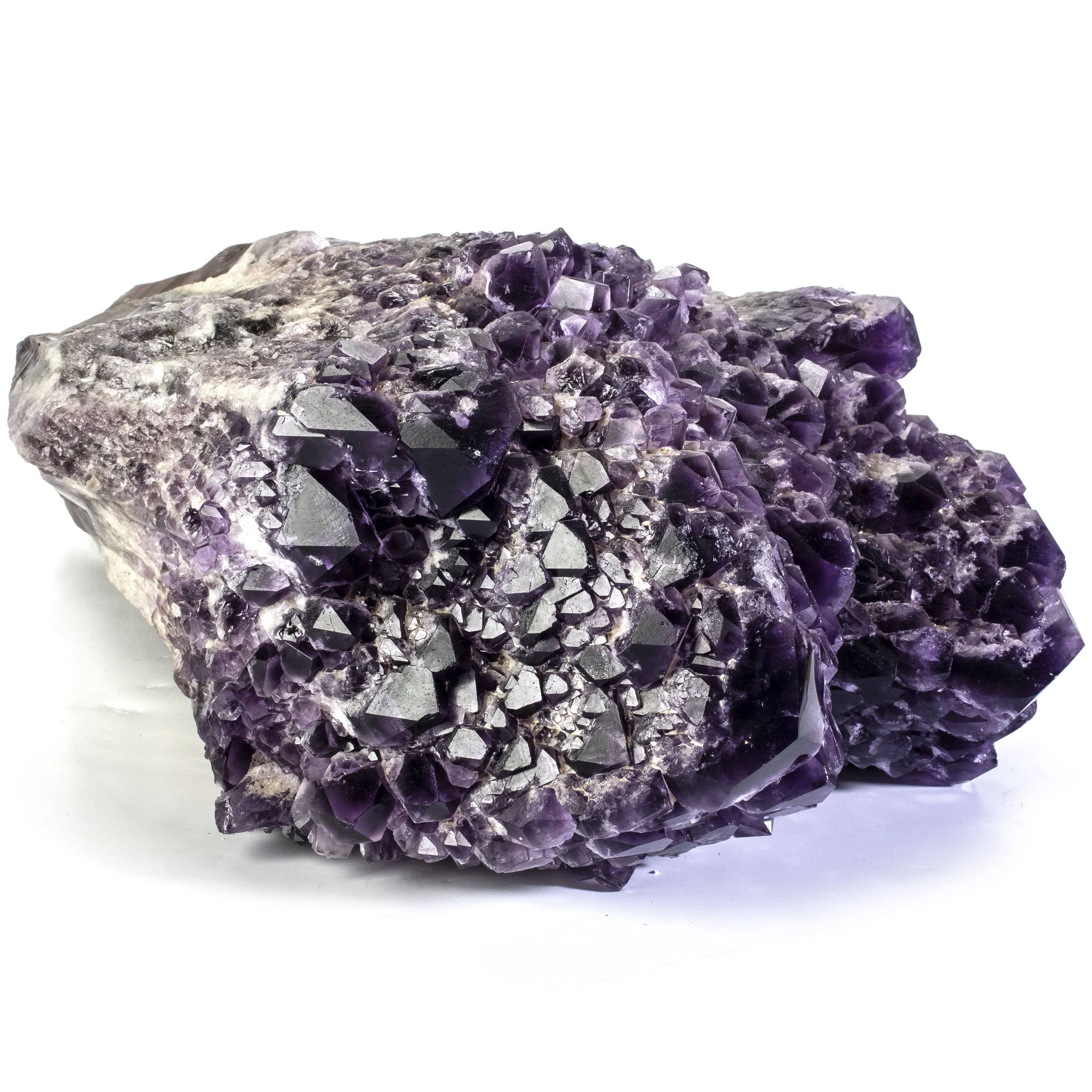 Kalifano Amethyst Rare Natural Elestial Amethyst Cluster Point from Brazil - 33.7 lbs ALW5800.001