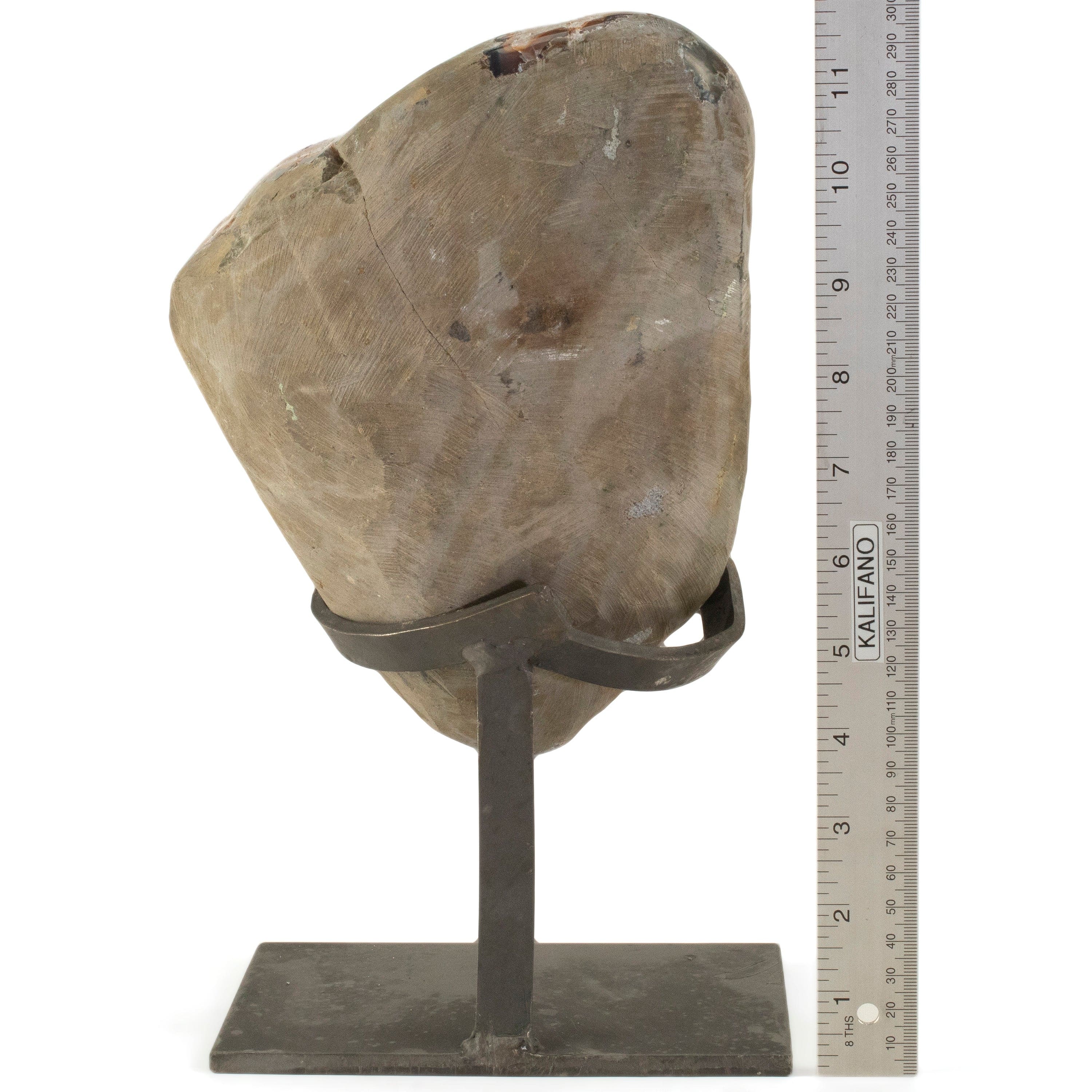 Kalifano Amethyst Uruguayan Amethyst Geode on Custom Stand - 11.2 lbs / 11 in. UAG5100.003