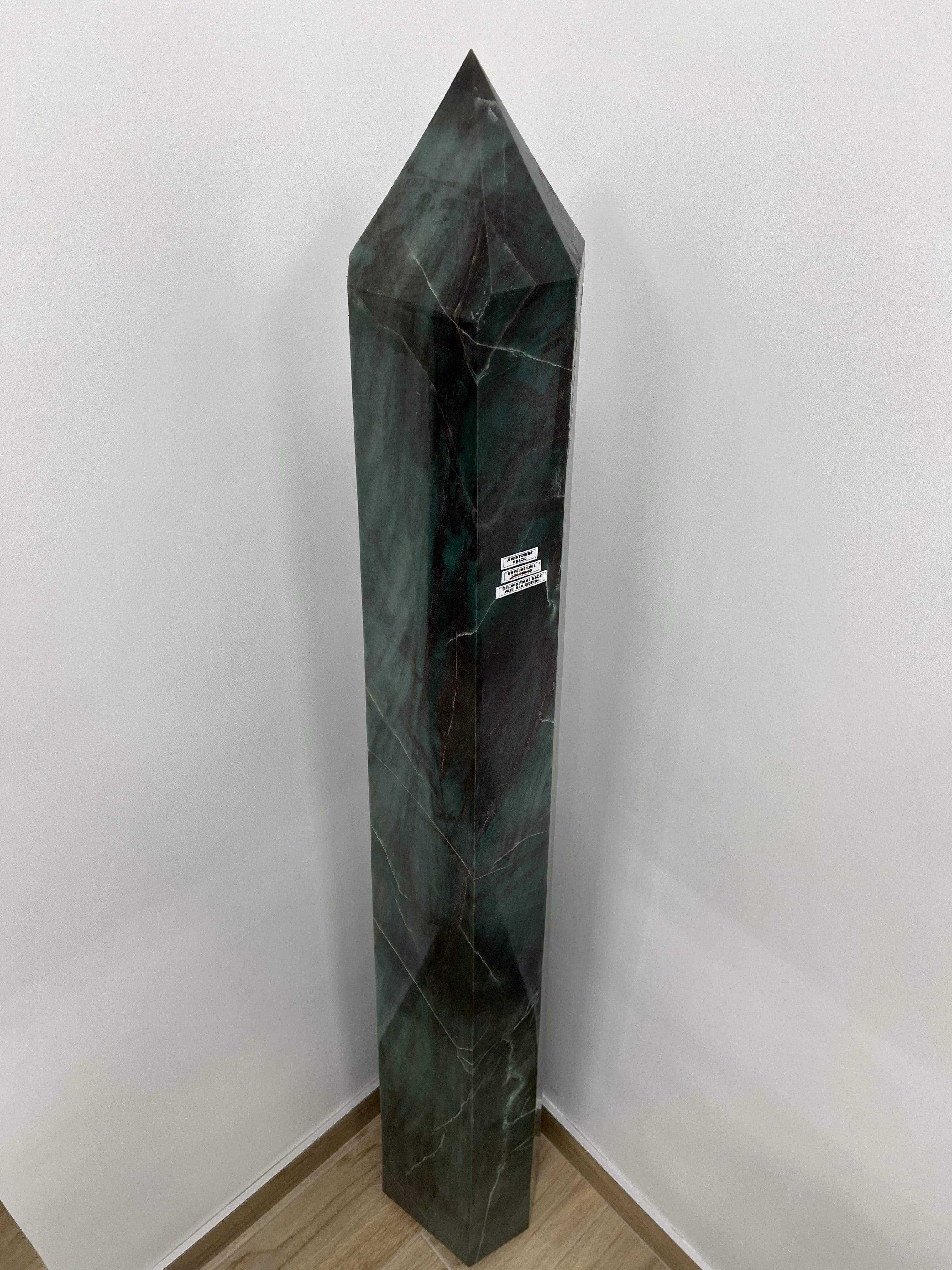 Kalifano Aventurine Obelisk from Brazil - 400 lbs AV60000.001