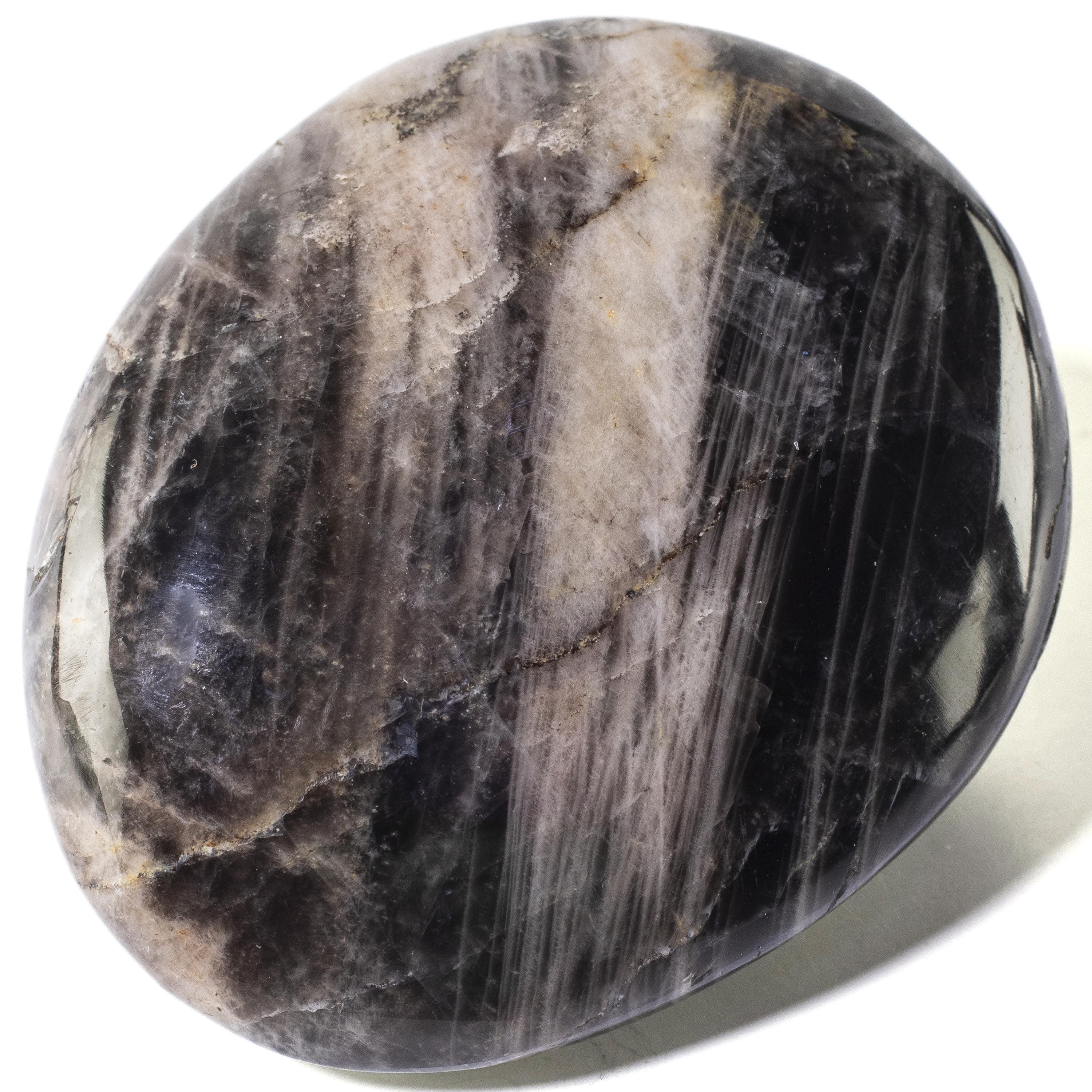 KALIFANO Black Moonstone Palm Stone PS60-BM