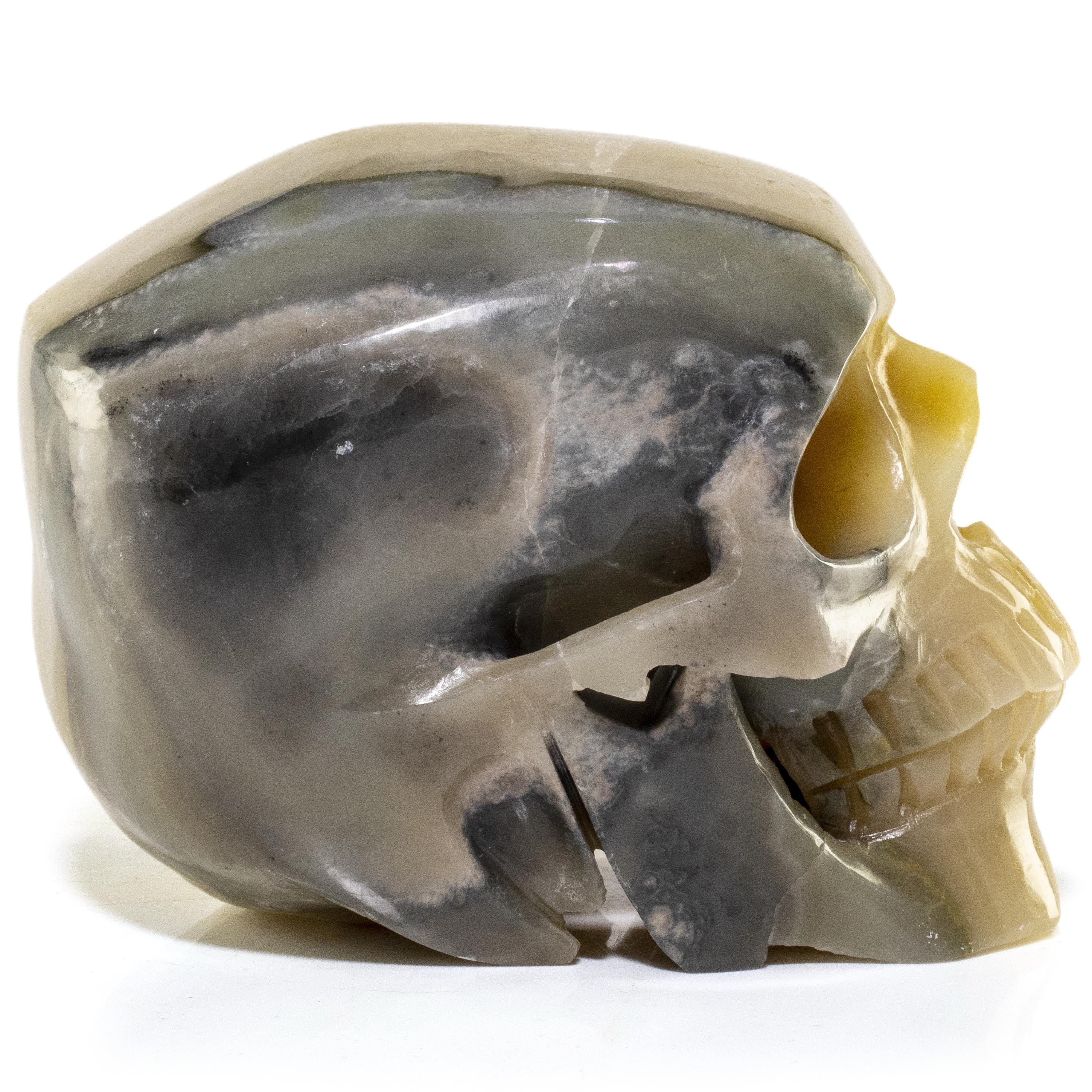 Kalifano Bumblebee Jasper Bumblebee Jasper Skull Carving 6" / 2,480g SK6000-BB.001