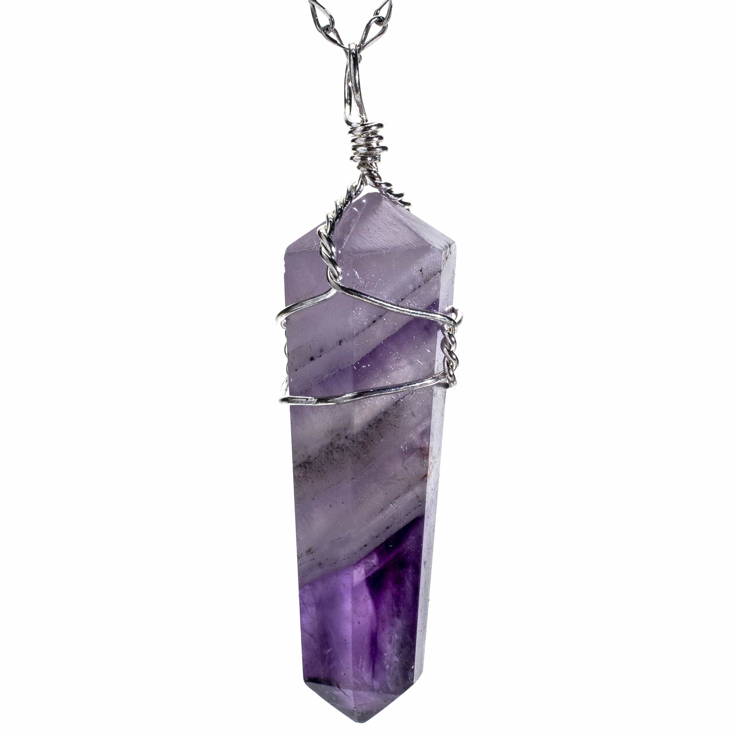 Kalifano Crystal Jewelry Amethyst Point Healing Stone Pendant CJ20-AM