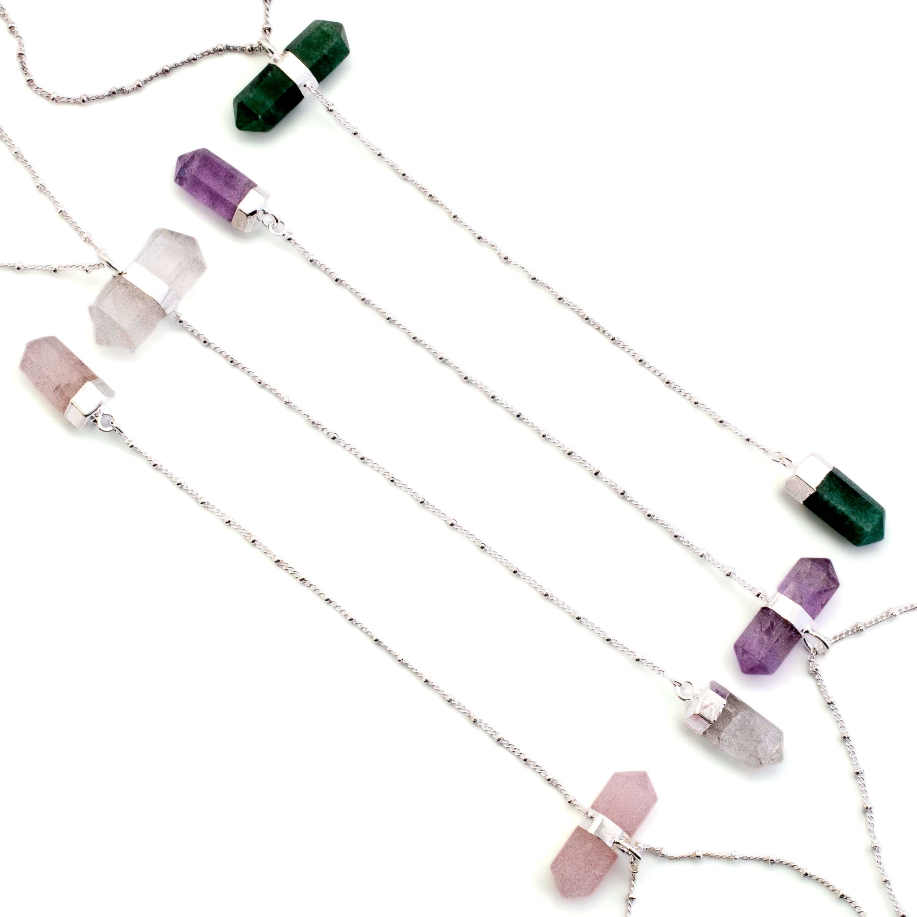 Kalifano Crystal Jewelry Aventurine Double Point Necklace CJN-2032-AV