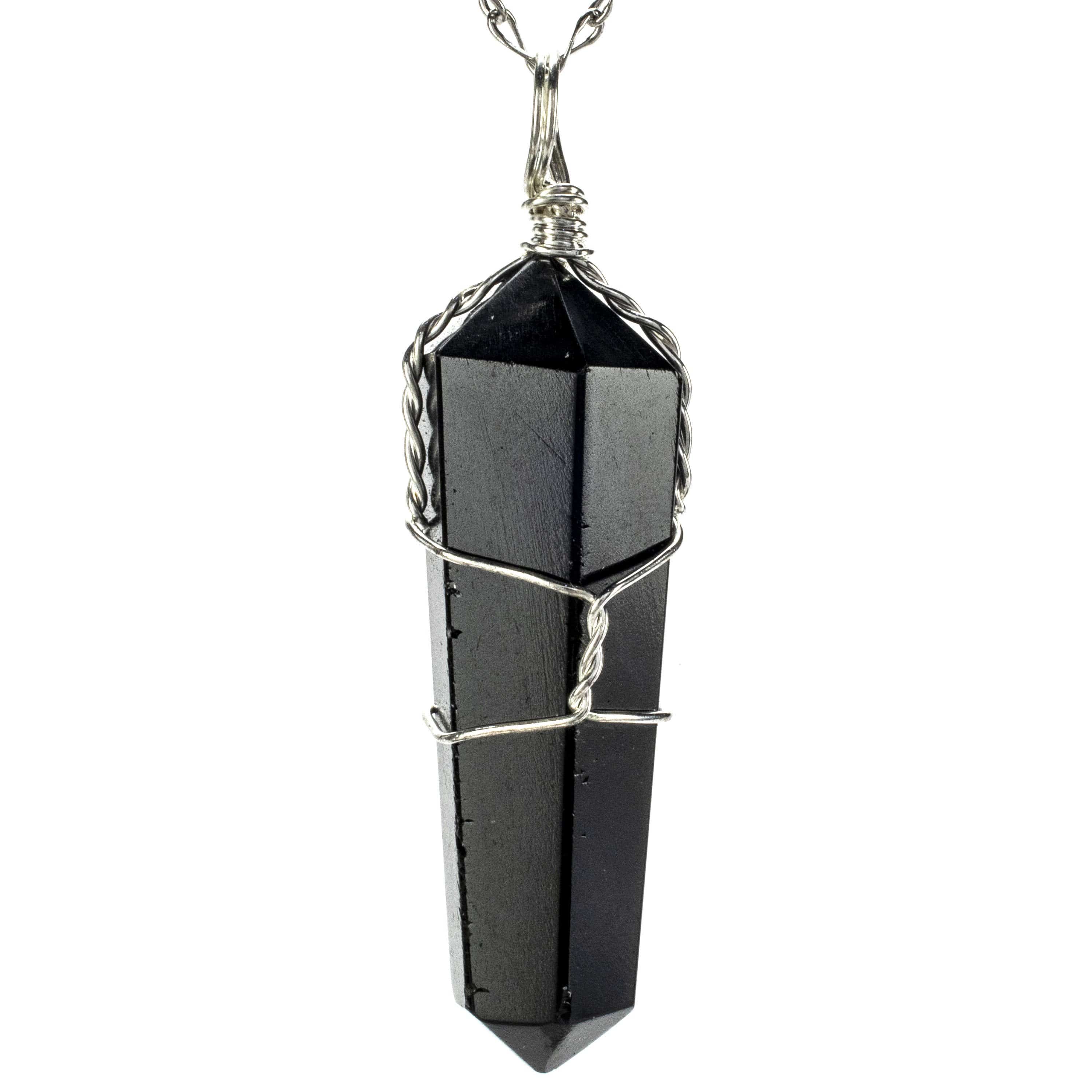 Kalifano Crystal Jewelry Obsidian Point Healing Stone Pendant CJ20-OB