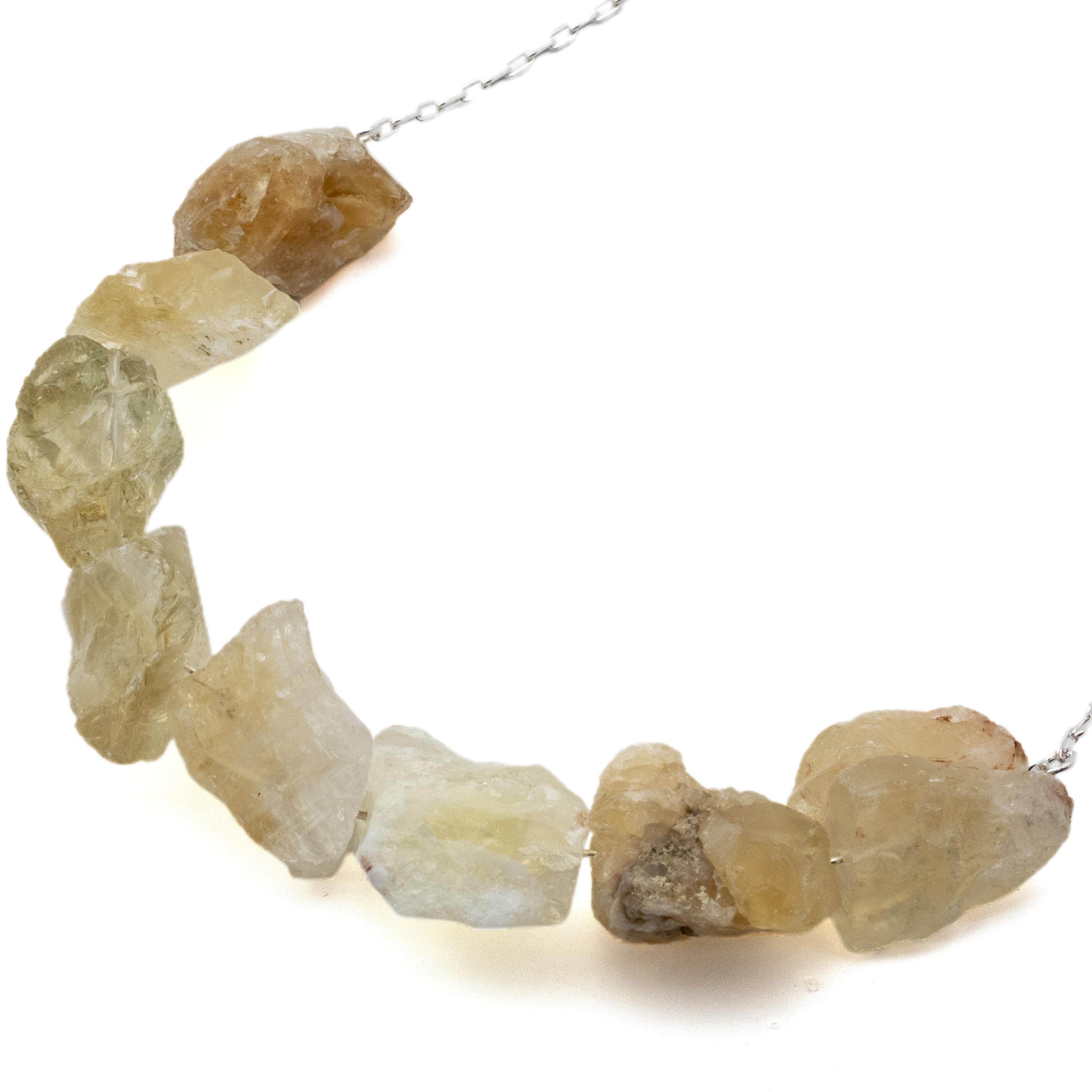 Kalifano Crystal Jewelry Rough Citrine Necklace CJN-2046-CT