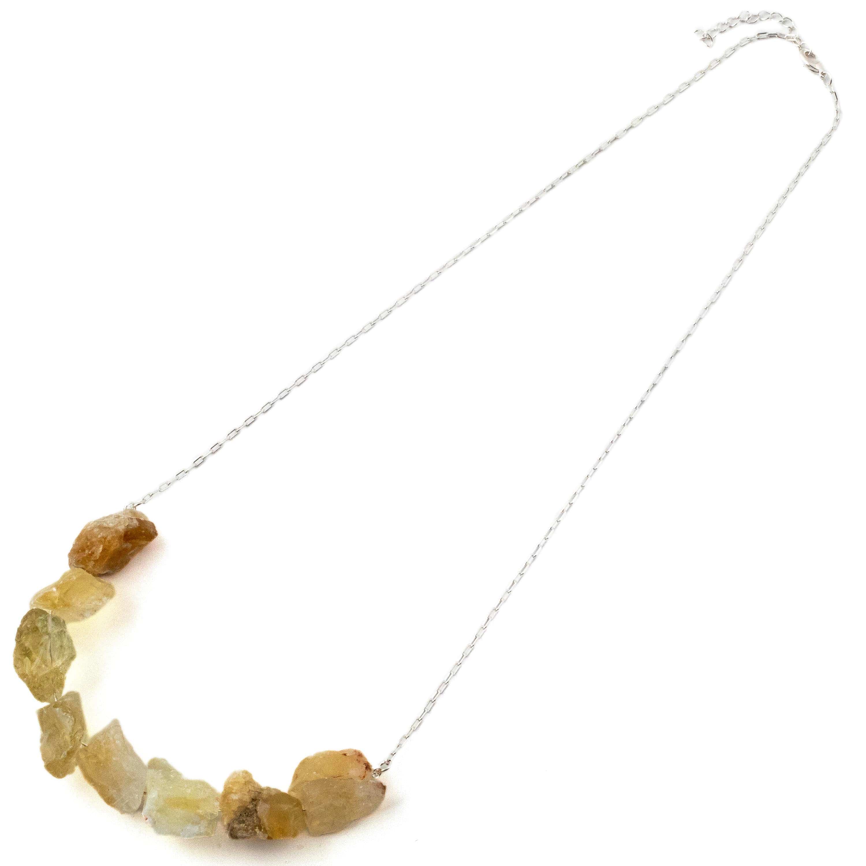 Kalifano Crystal Jewelry Rough Citrine Necklace CJN-2046-CT