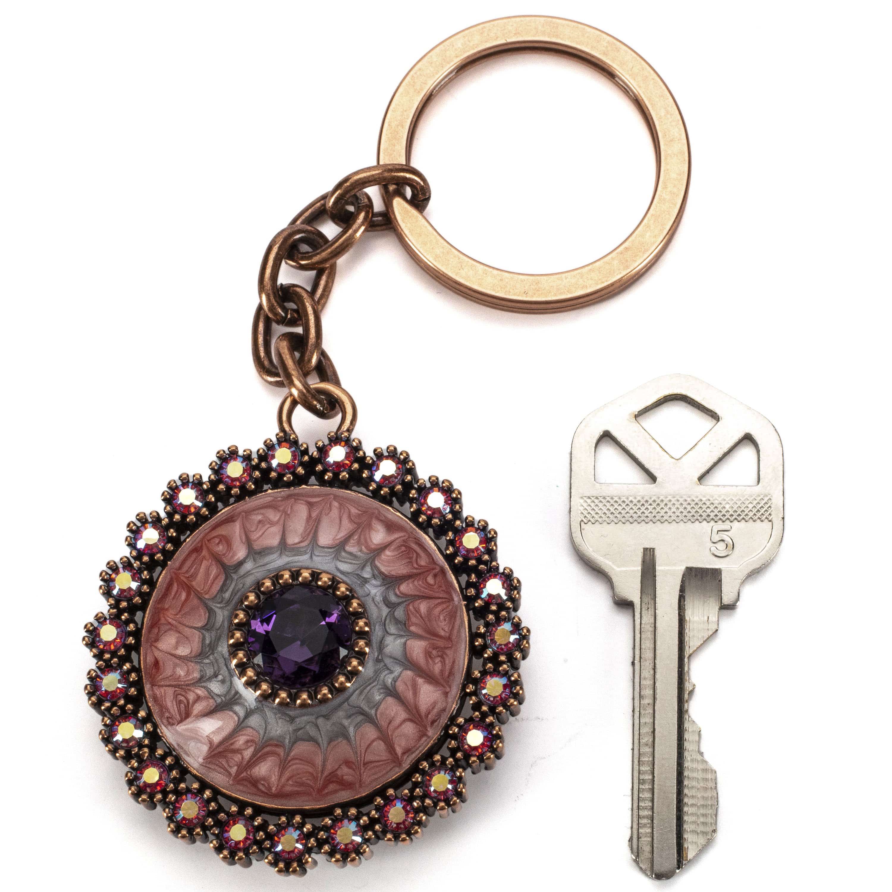 Kalifano Crystal Keychains Locket Keychain made with Swarovski Crystals SKC-075