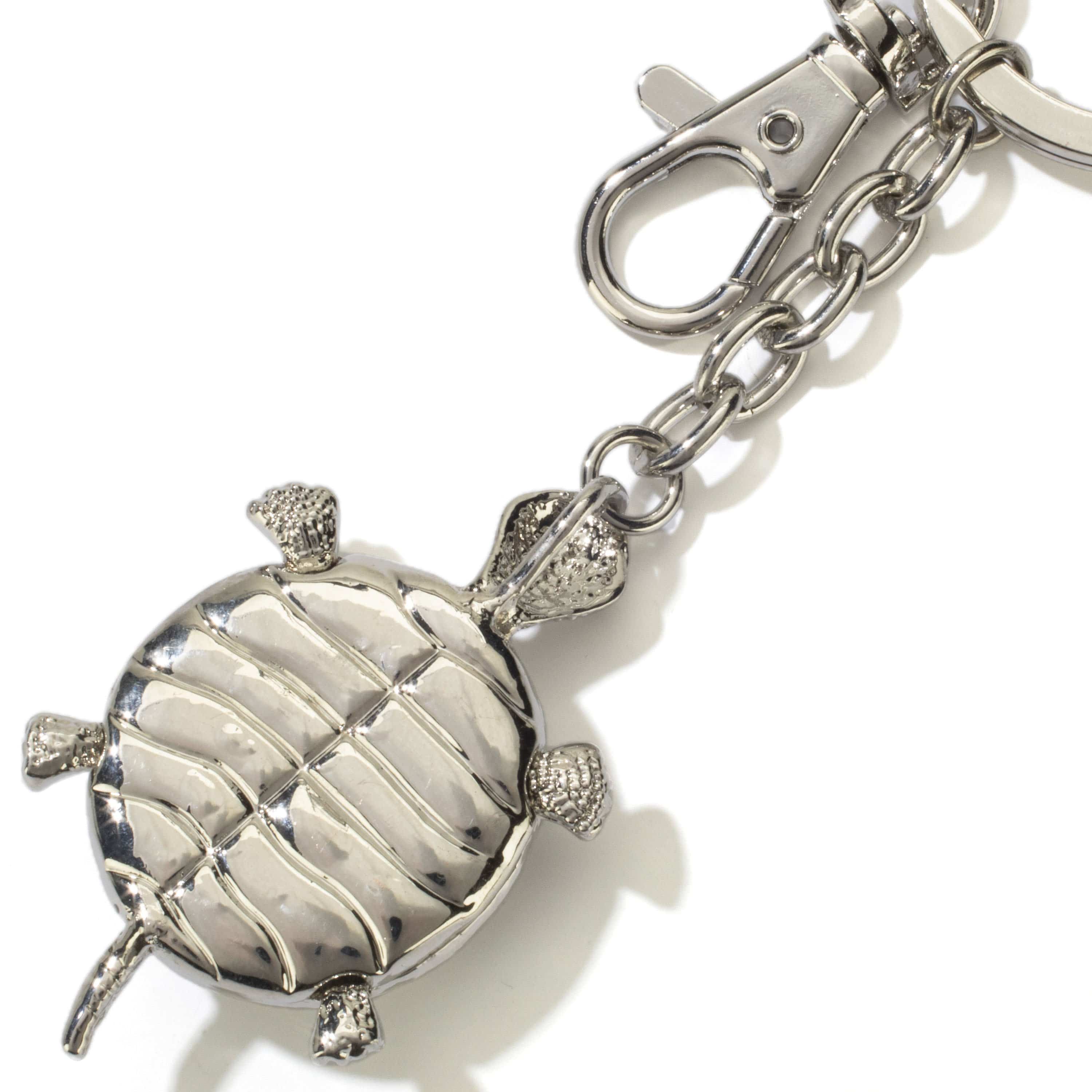 Kalifano Crystal Keychains Sapphire Turtle Keychain made with Swarovski Crystals SKC-112