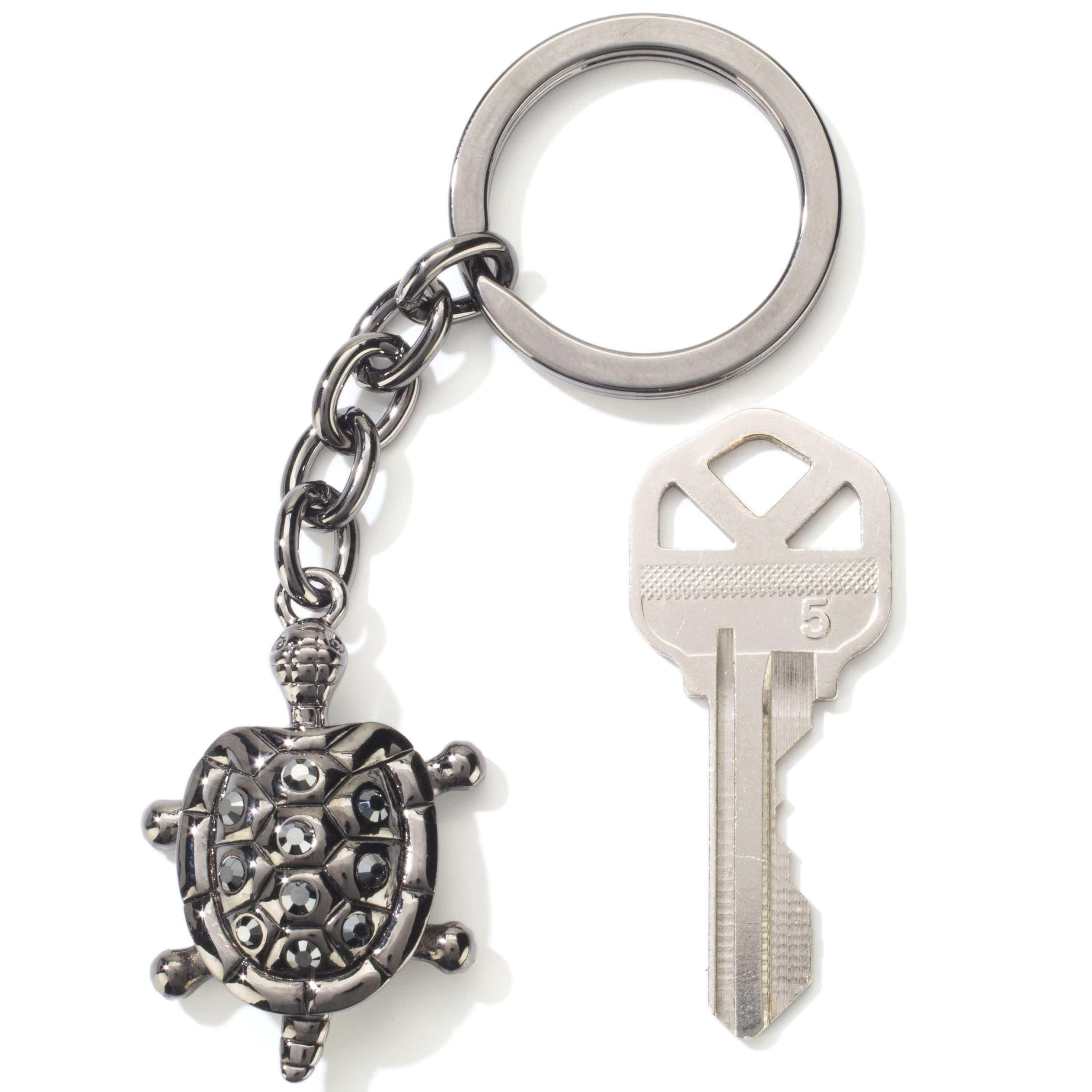 Kalifano Crystal Keychains Turtle Keychain Made with Swarovski Crystals SKC-190