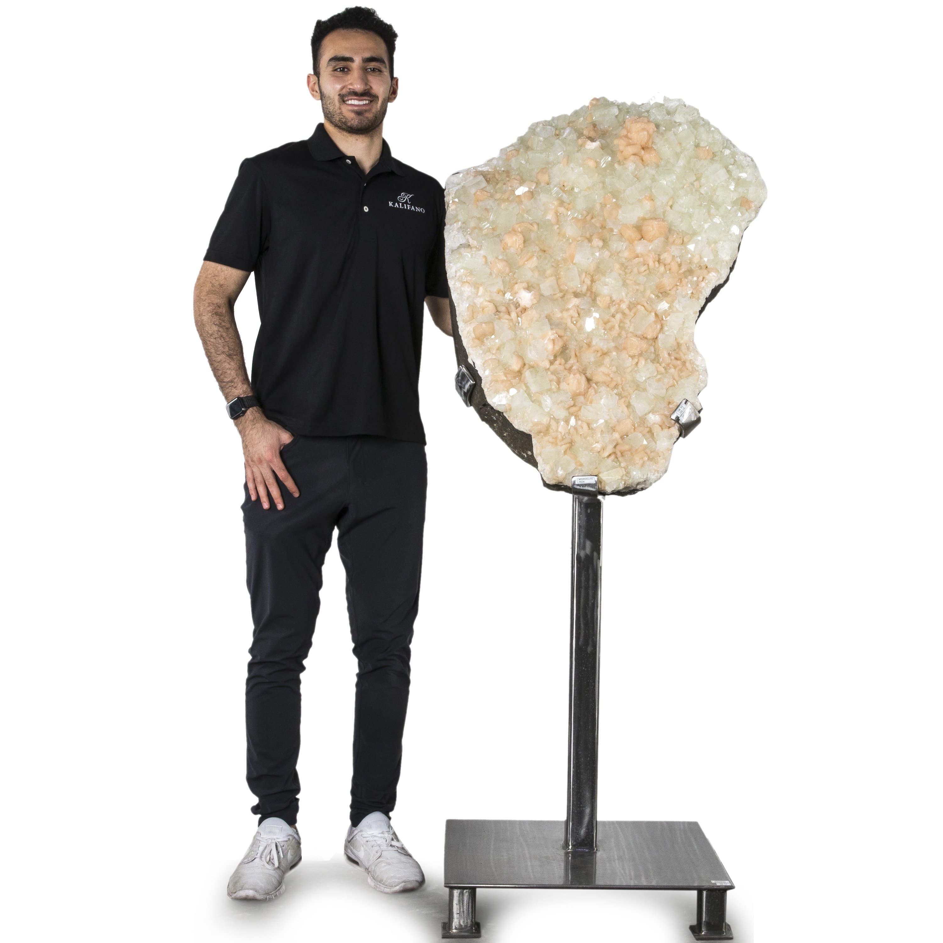 Kalifano Fossils & Minerals Z26000.001 - XL Zeolite with Custom Base106 kg, 233 lbs Z26000.001