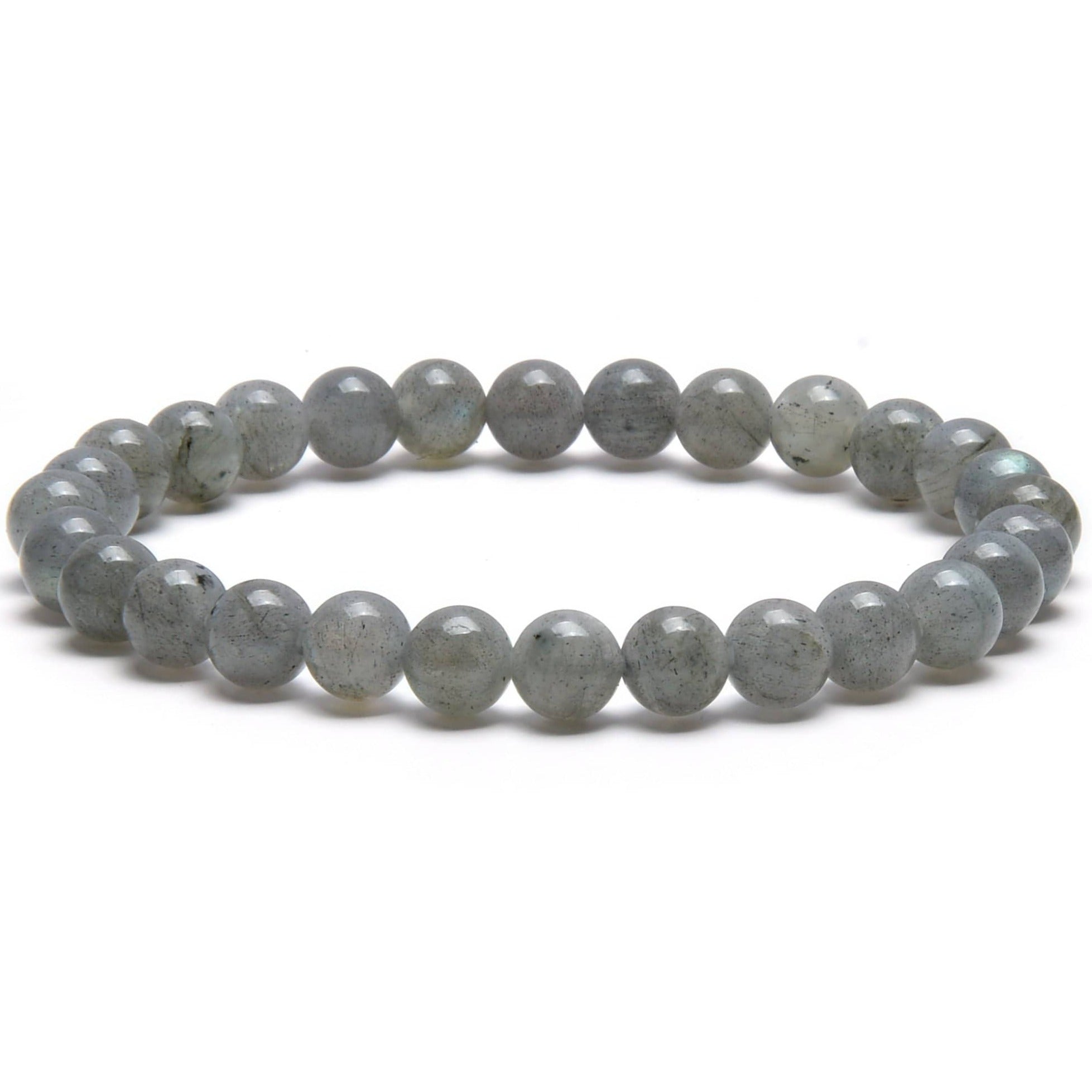 Kalifano Gemstone Bracelets Natural Labradorite small beaded Gemstone Bracelet B6-LB