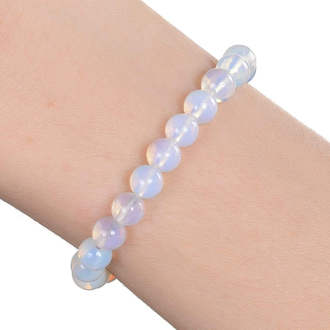 Kalifano Gemstone Bracelets Natural Moonstone small beaded Gemstone Bracelet B6-MS