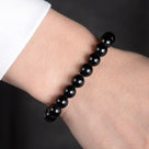 Natural Obsidian 8 mm Beaded Gemstone Bracelet