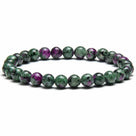 Natural Ruby Zoisite 6 mm Beaded Gemstone Bracelet