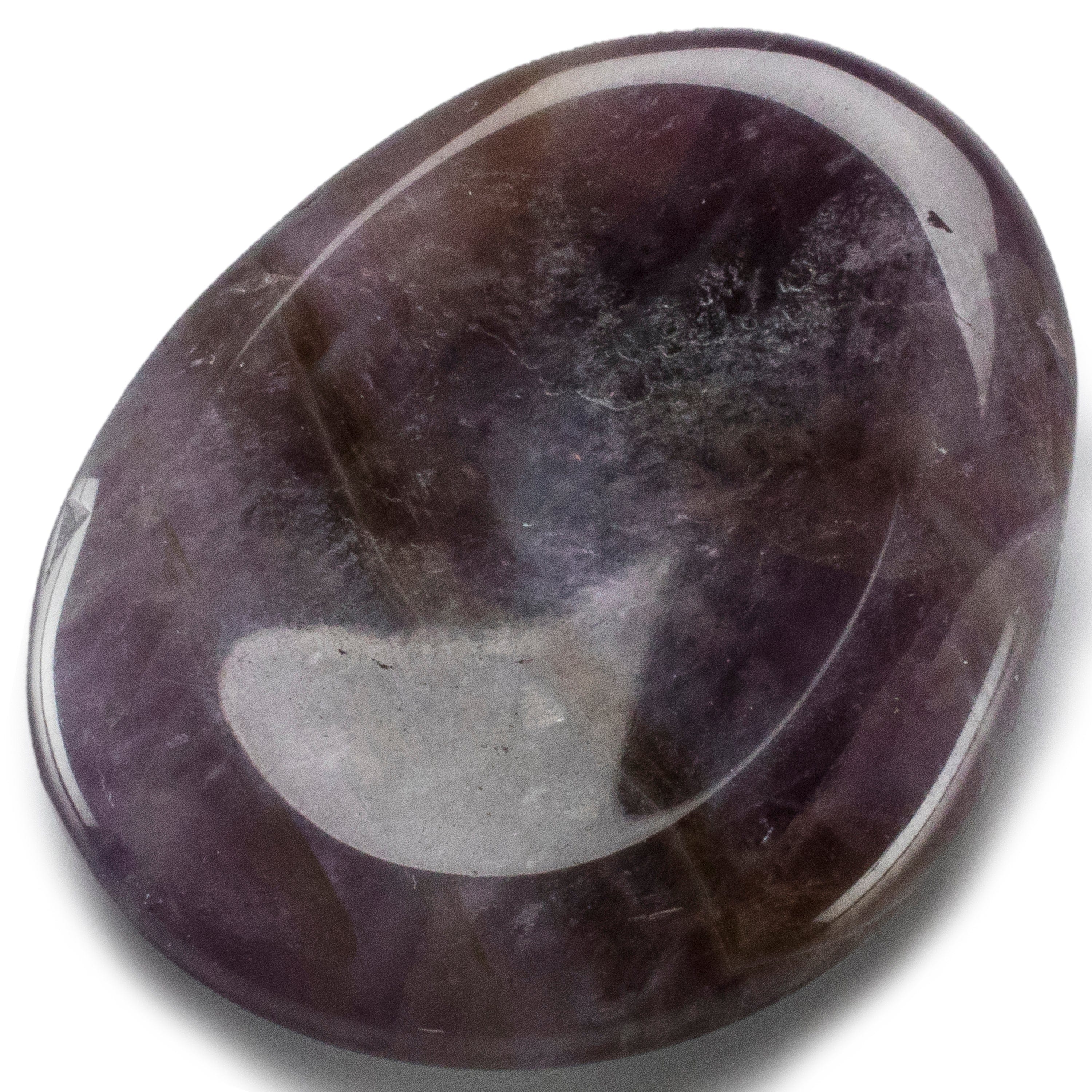 Kalifano Gemstone Carvings Amethyst Worry Stone Natural Gemstone Carving CV10-W-AM