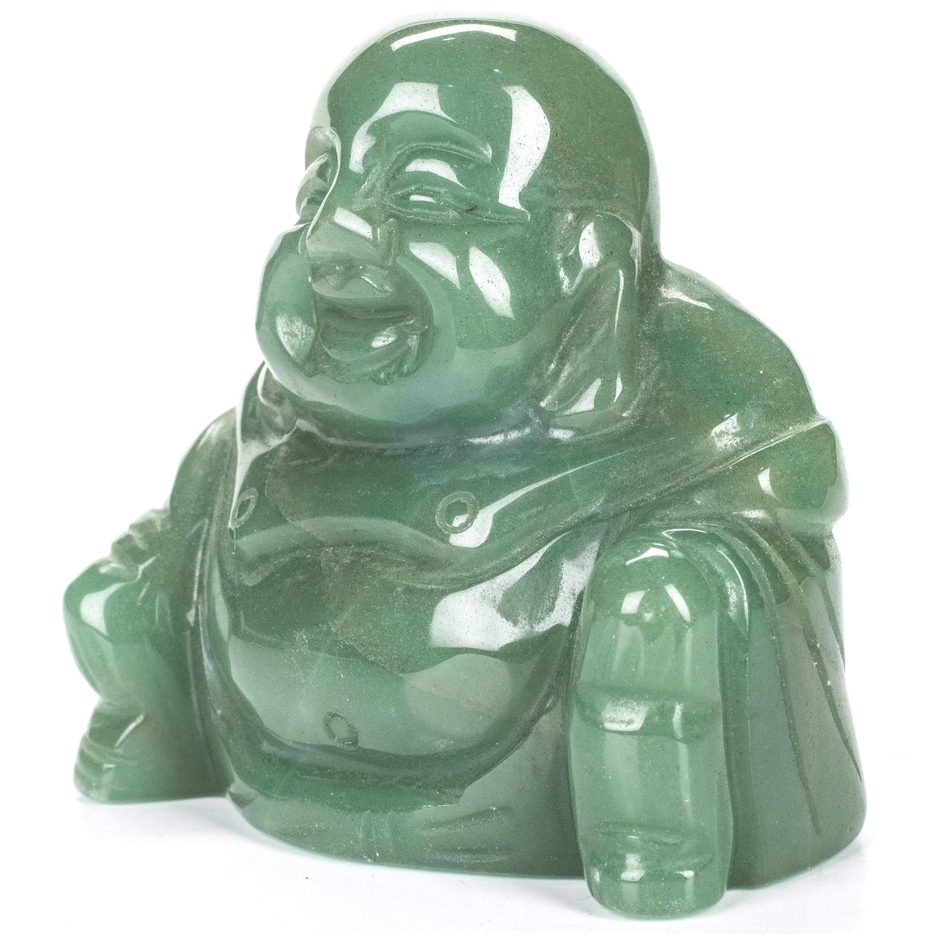 Kalifano Gemstone Carvings Aventurine Budha 2.5" Gemstone Carving CV55-B-AV