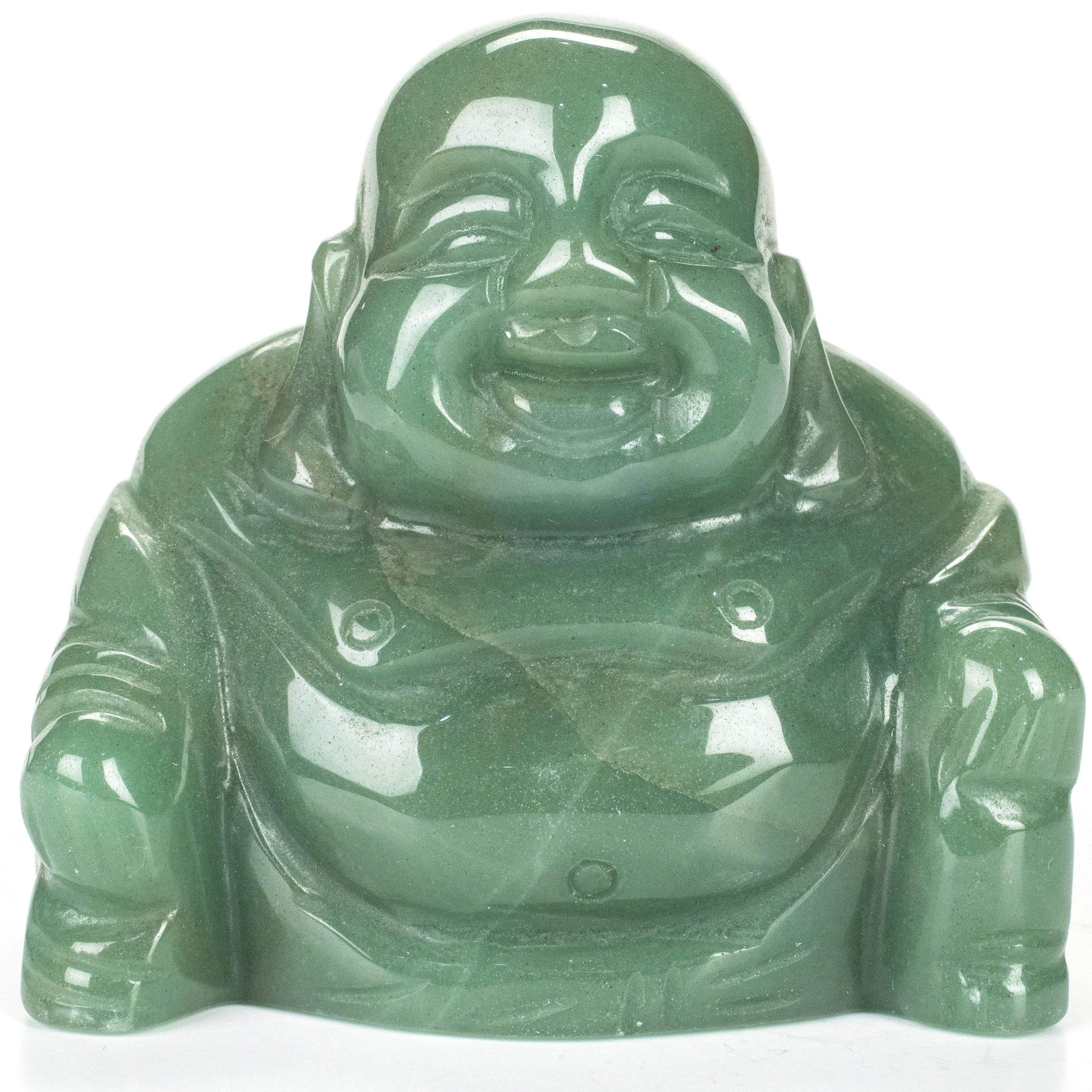 Kalifano Gemstone Carvings Aventurine Budha 2.5" Gemstone Carving CV55-B-AV