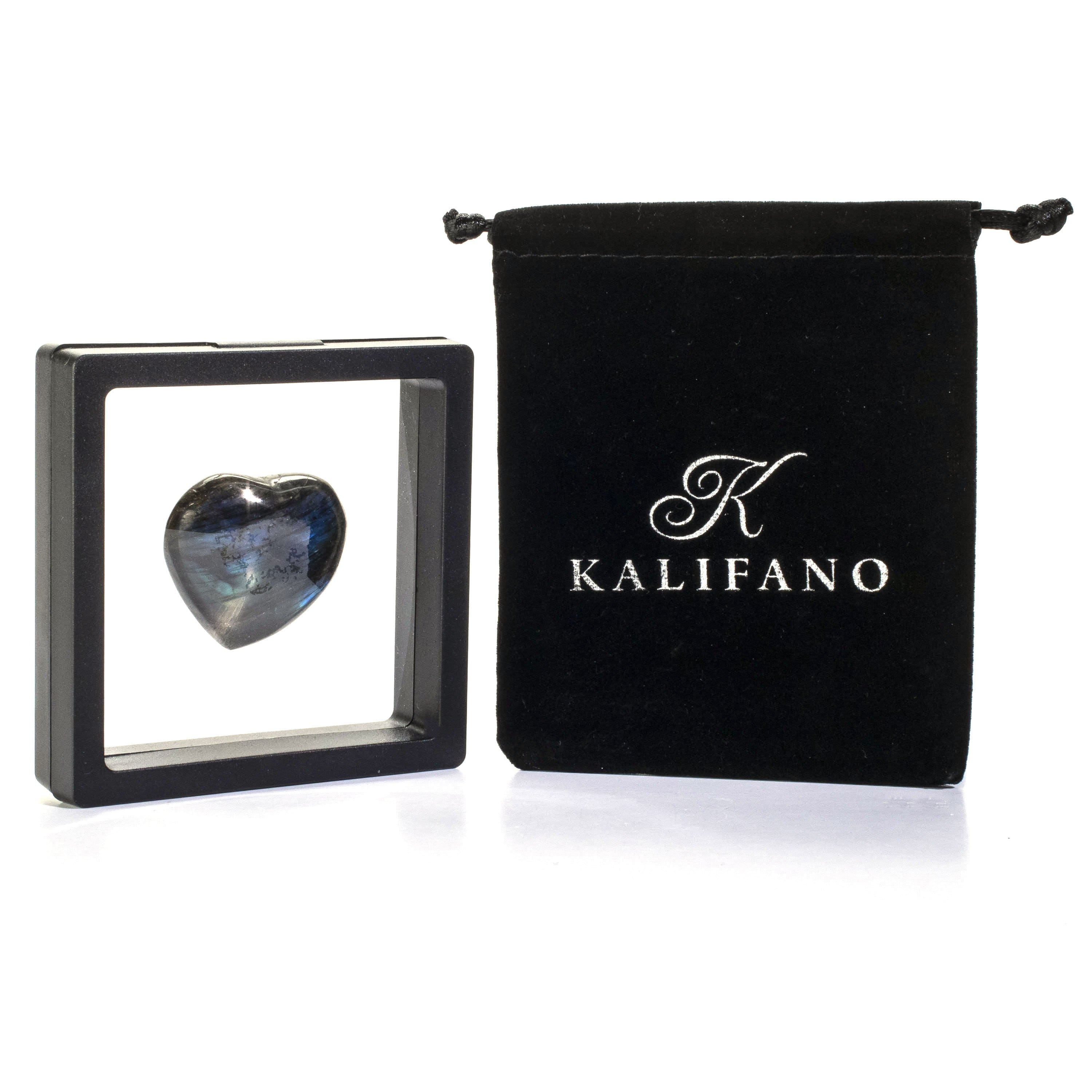 Kalifano Gemstone Carvings Labradorite Heart GH40-LB