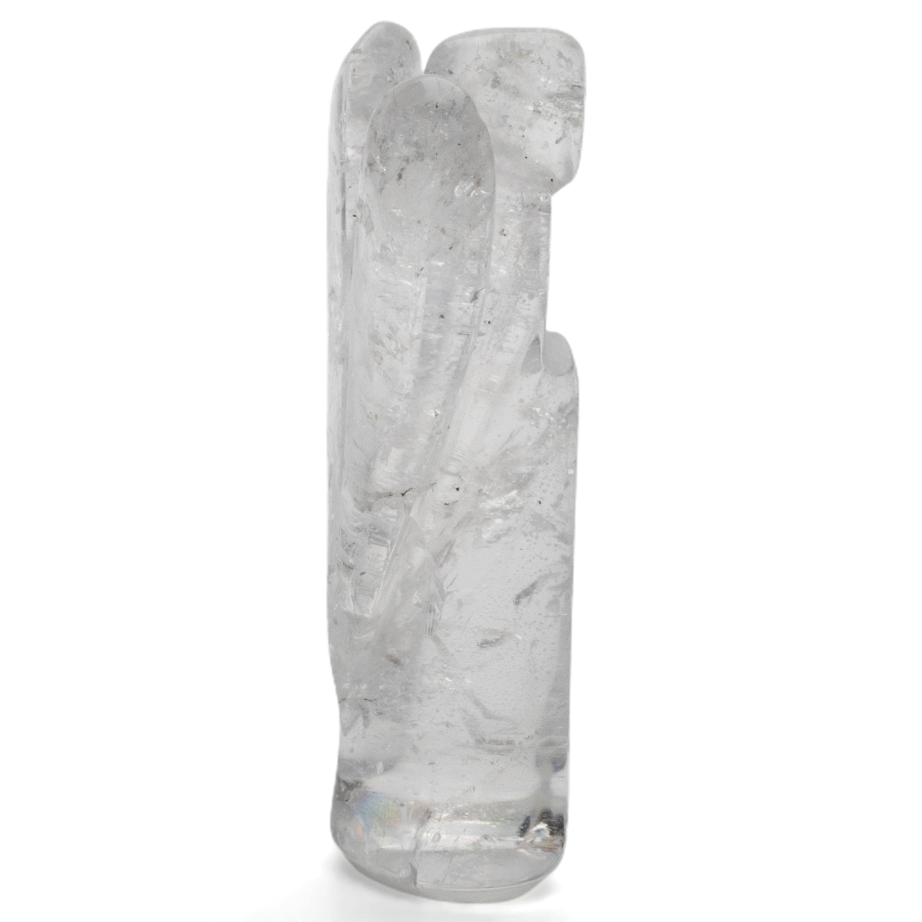 Kalifano Gemstone Carvings Natural Brazilian Quartz Angel Carving- 2.2" / 30g QZA-120