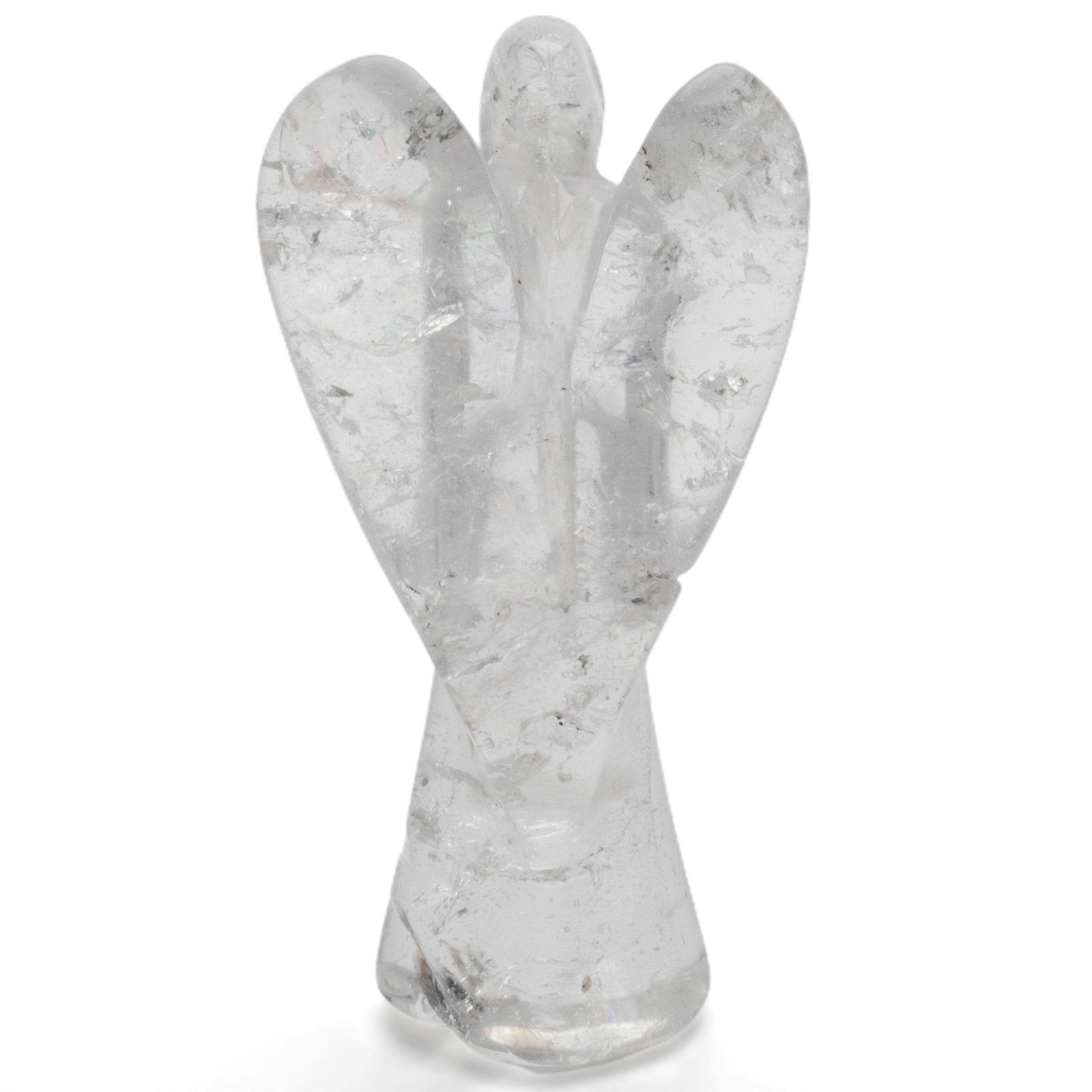 Kalifano Gemstone Carvings Natural Brazilian Quartz Angel Carving- 2.2" / 30g QZA-120