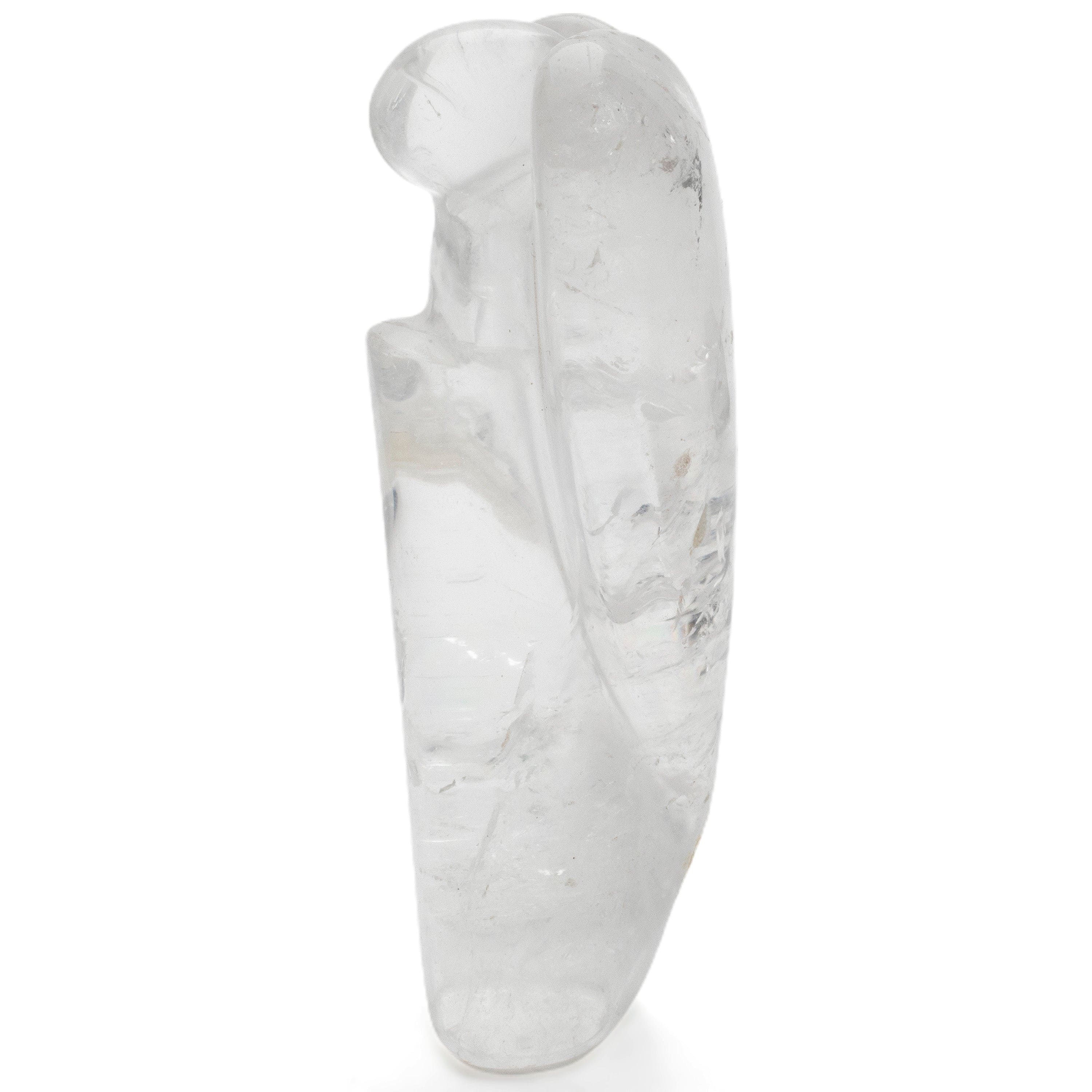 Kalifano Gemstone Carvings Natural Brazilian Quartz Angel Carving - 3.5" / 160g QZA-320