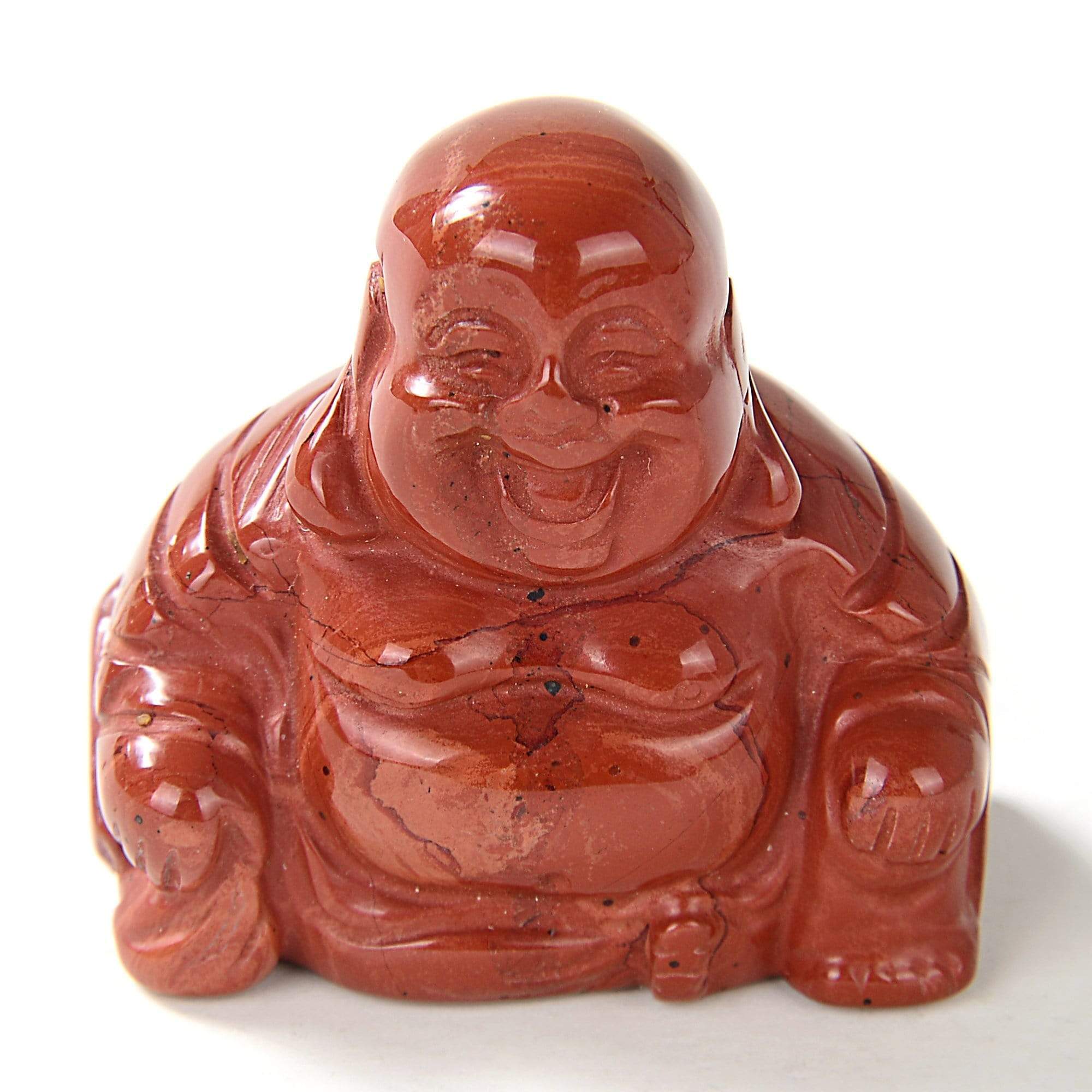 Kalifano Gemstone Carvings Red Jasper Gemstone Budha 1.5" Carving CV15-B-RJ