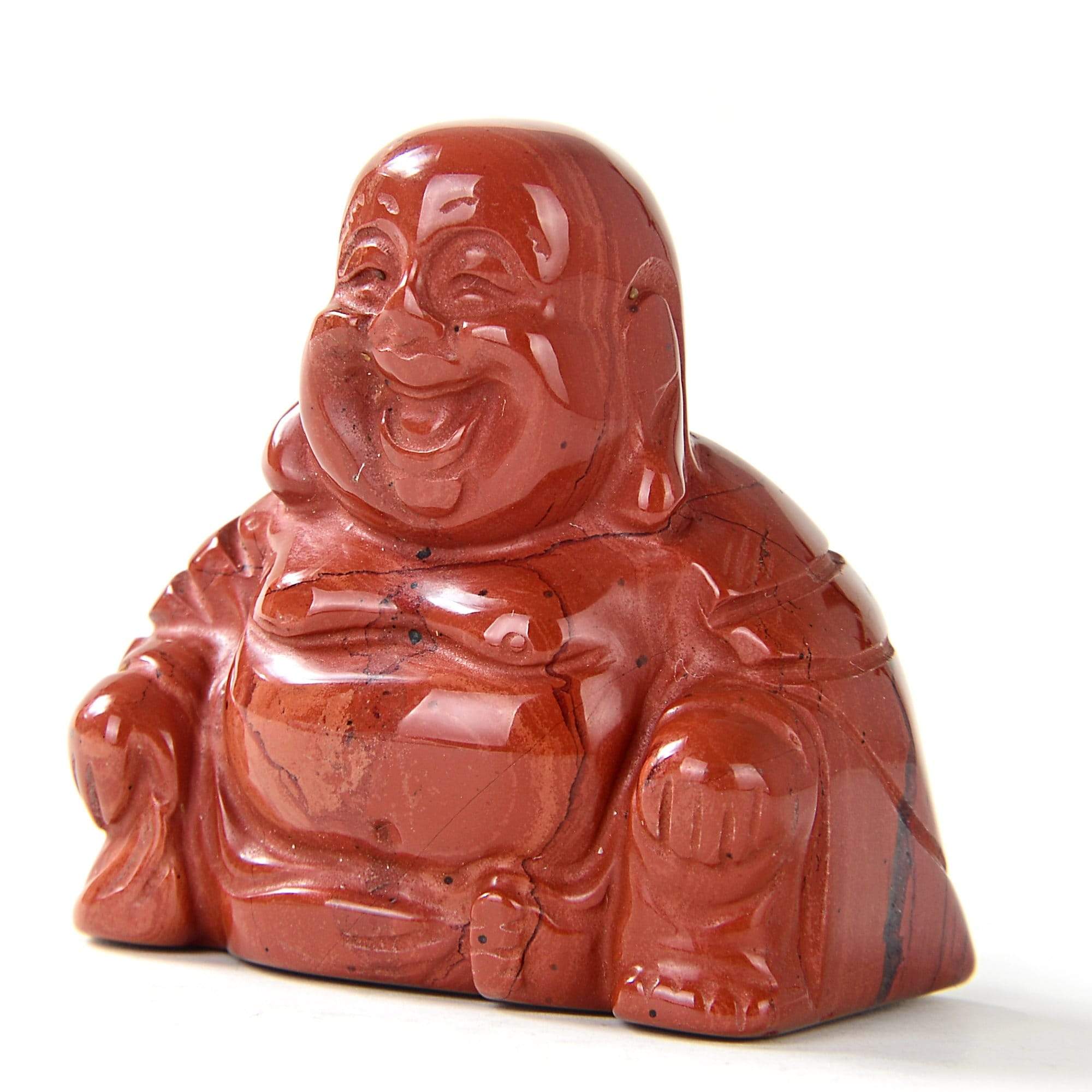 Kalifano Gemstone Carvings Red Jasper Gemstone Budha 1.5" Carving CV15-B-RJ