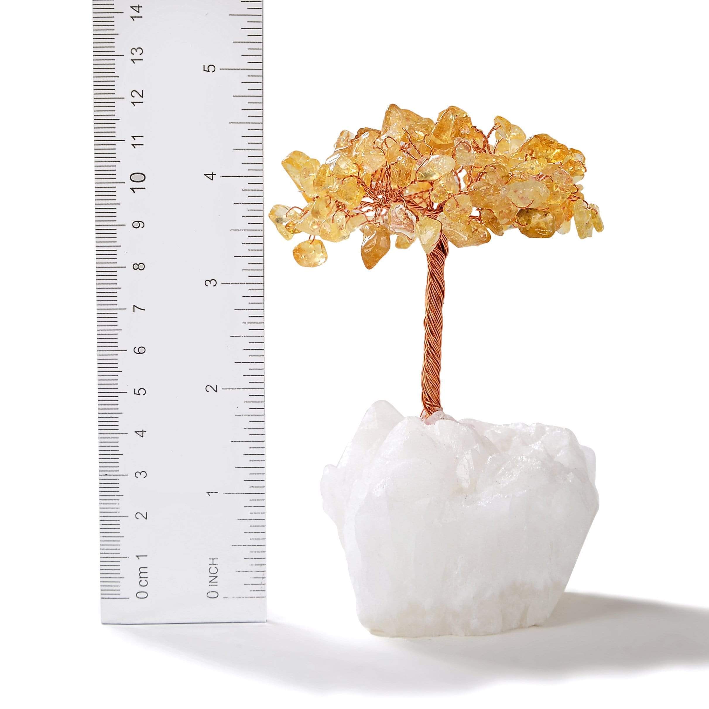 Kalifano Gemstone Trees Citrine Natural Gemstone Tree of Life with Quartz Base K922Q-CT